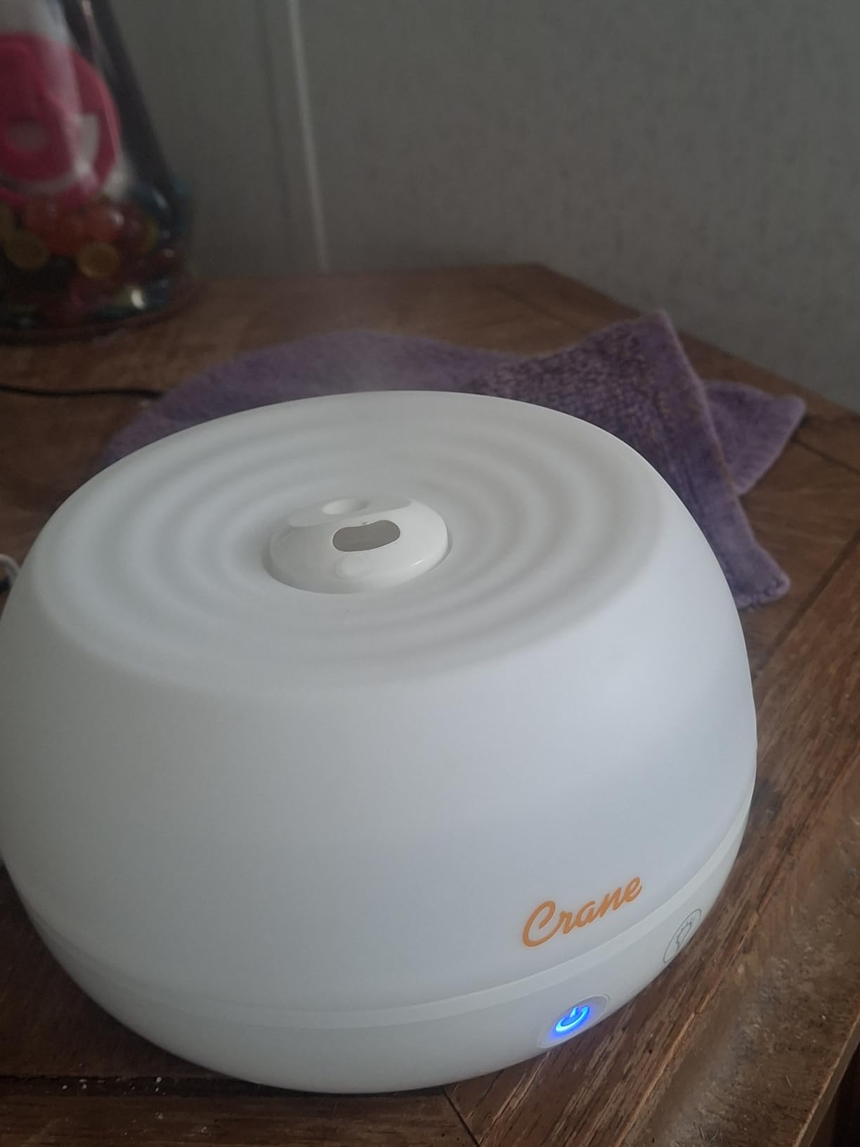 Crane Portable Ultrasonic Travel Humidifier & Aroma Diffuser – 0.2 Gallon Cool Mist, No Filter Required, Optional Essential Oil Tray, Whisper-Quiet for Babies, Travel, & Small Rooms (White) customer photo 2