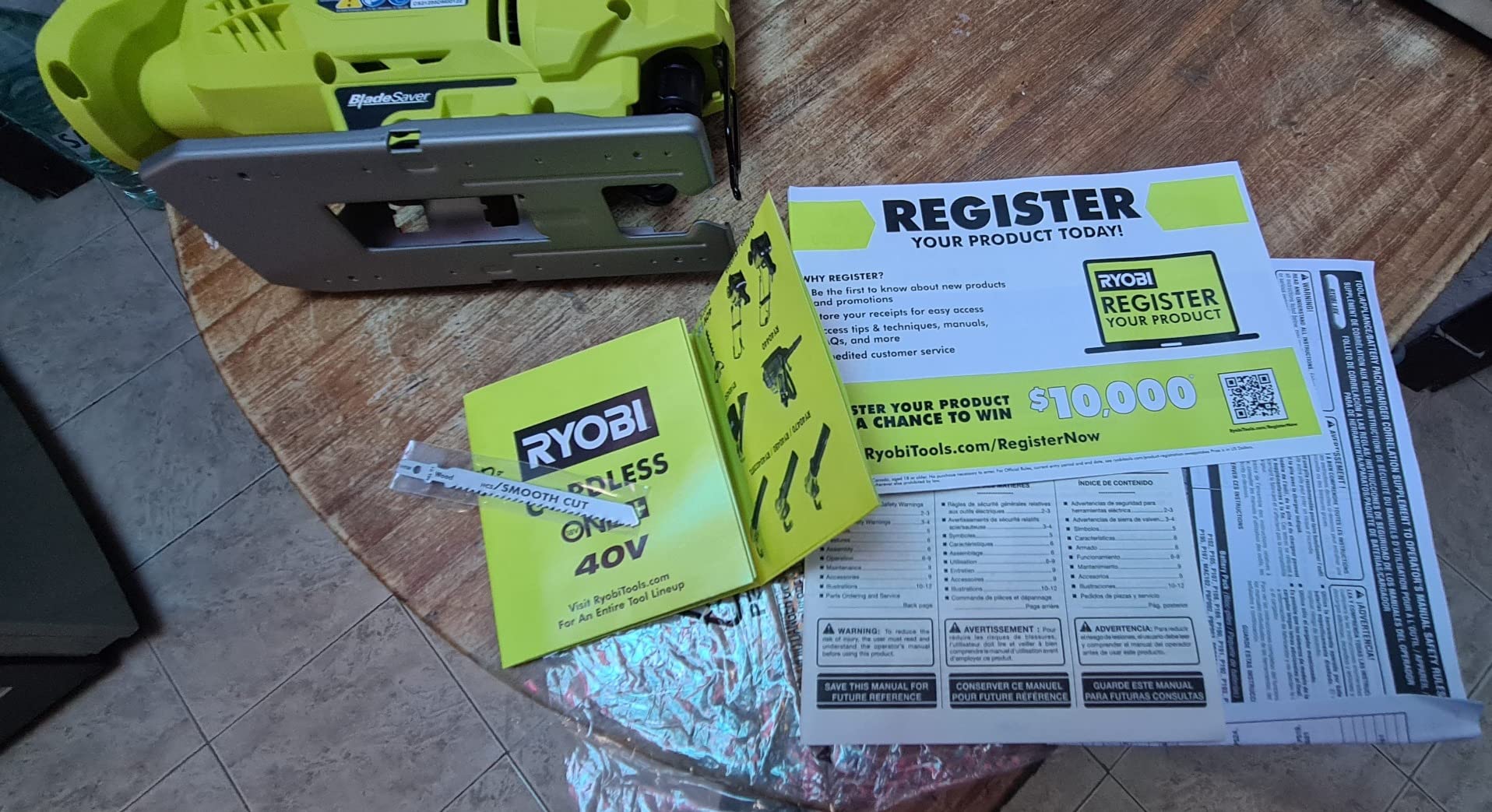 RYOBI One+ P5231 18V Lithium Ion Cordless Orbital T-Shaped 3,000 SPM Jigsaw (Battery Not Included, Power Tool and T-Shaped Wood Cutting Blade Only) customer photo 1