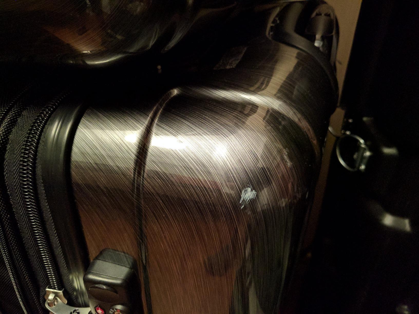 Samsonite Winfield 2 Hardside Expandable Luggage with Spinner Wheels, Navy, Checked-Large 28-Inch customer photo 1