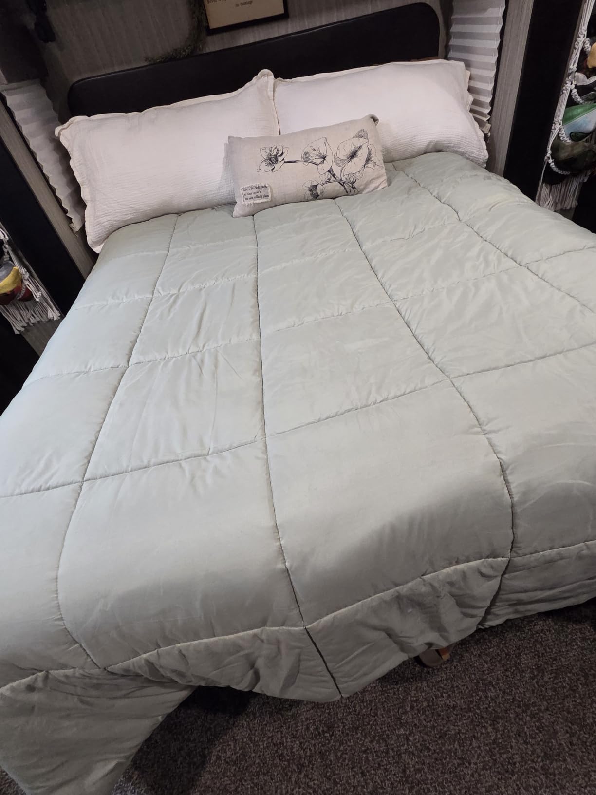 Bare Home Queen Comforter Set - 1800 Ultra Soft (Queen, Grey) customer photo 1