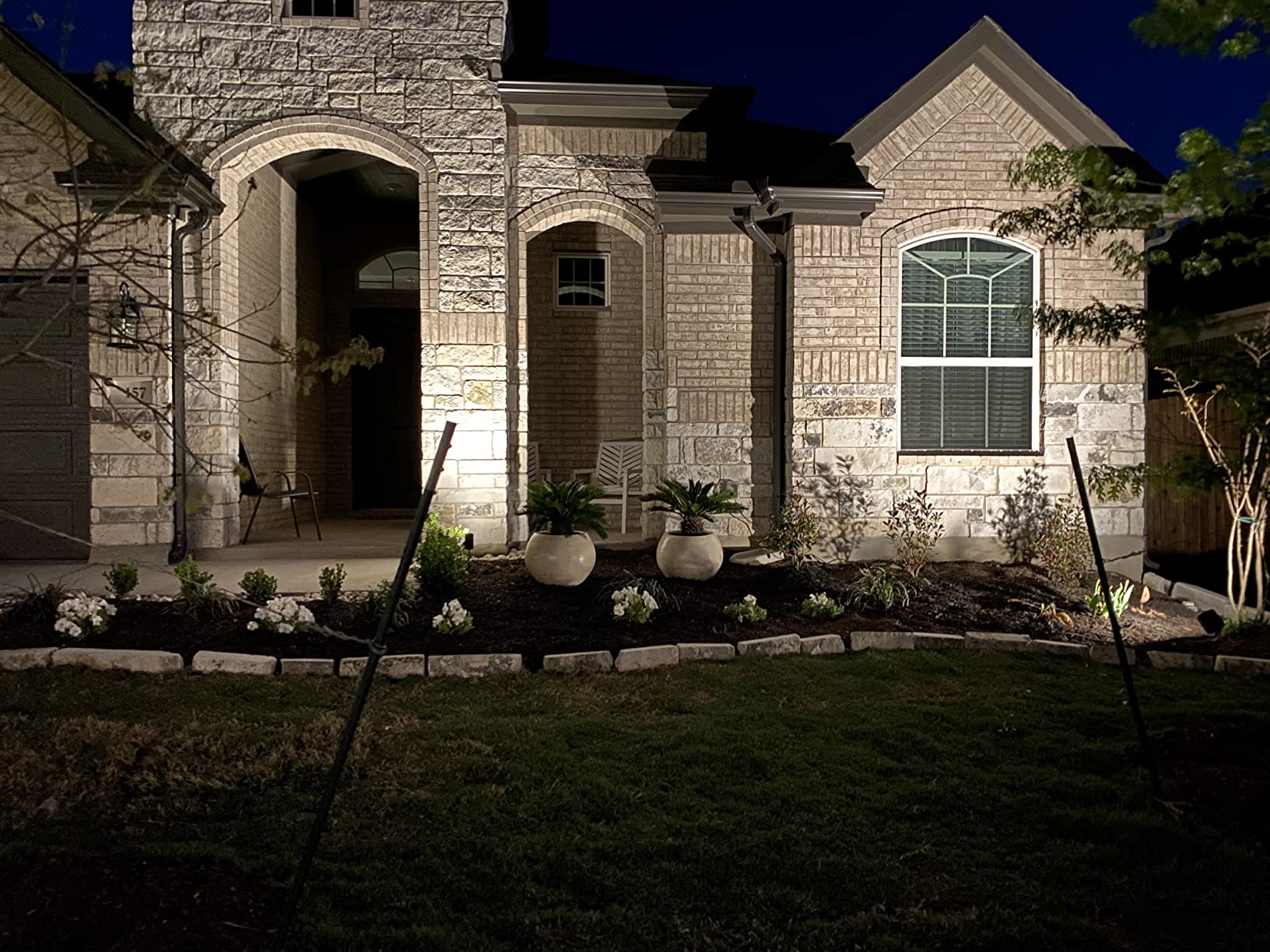 Philips Hue Lily Outdoor Smart LED Spotlight - White & Color Ambiance - Low Voltage Landscape Lighting - 1 Pack - Requires Bridge and Power Supply - Control with App and Voice - Weatherproof customer photo 1