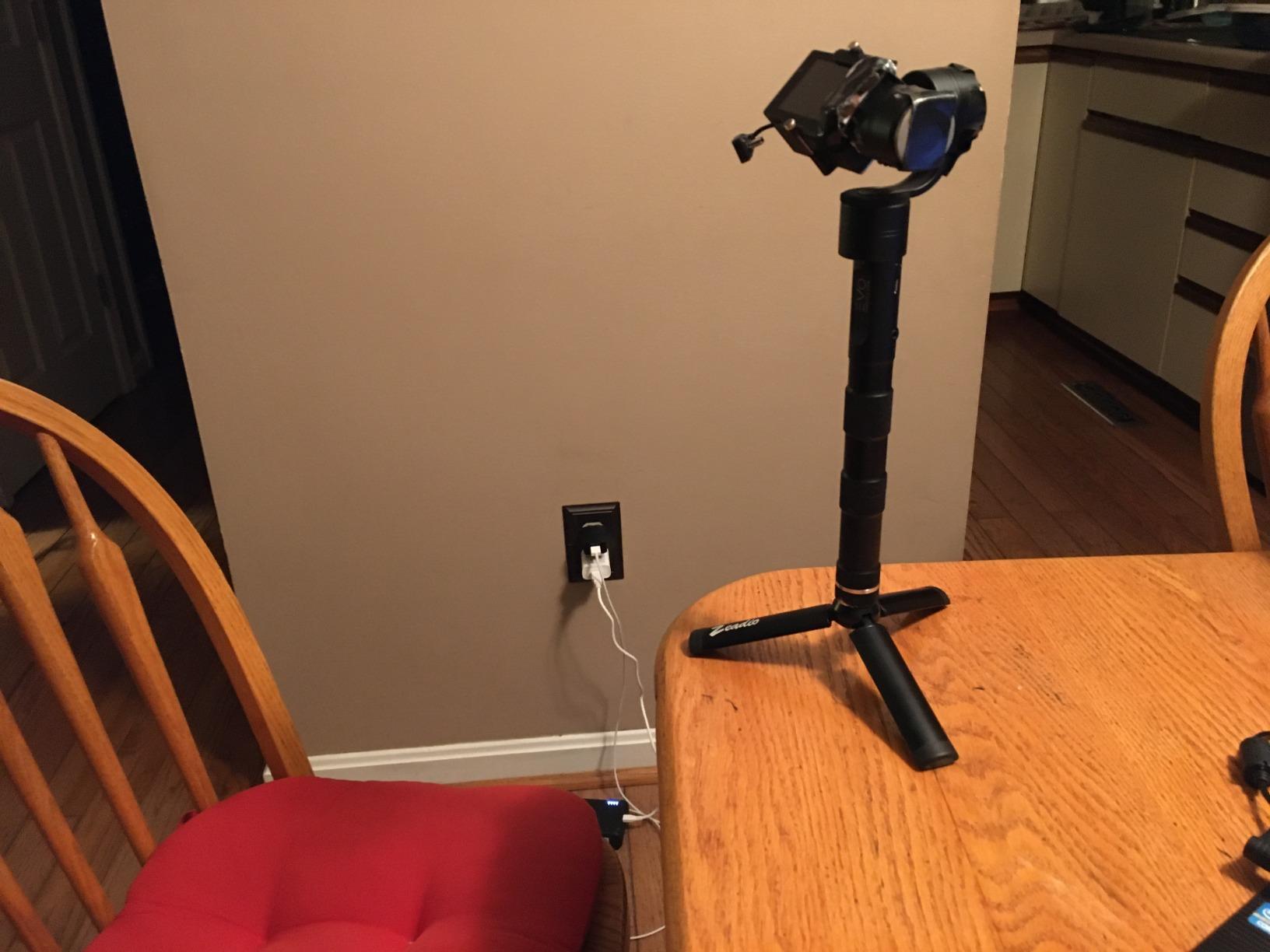 Zeadio Metal Mini Tripod, Desktop Tabletop Stand Compact Tripod for Smooth 4, Osmo Mobile, Vimble 2, Gimbal Handle Grip Stabilizer and All Cameras customer photo 2