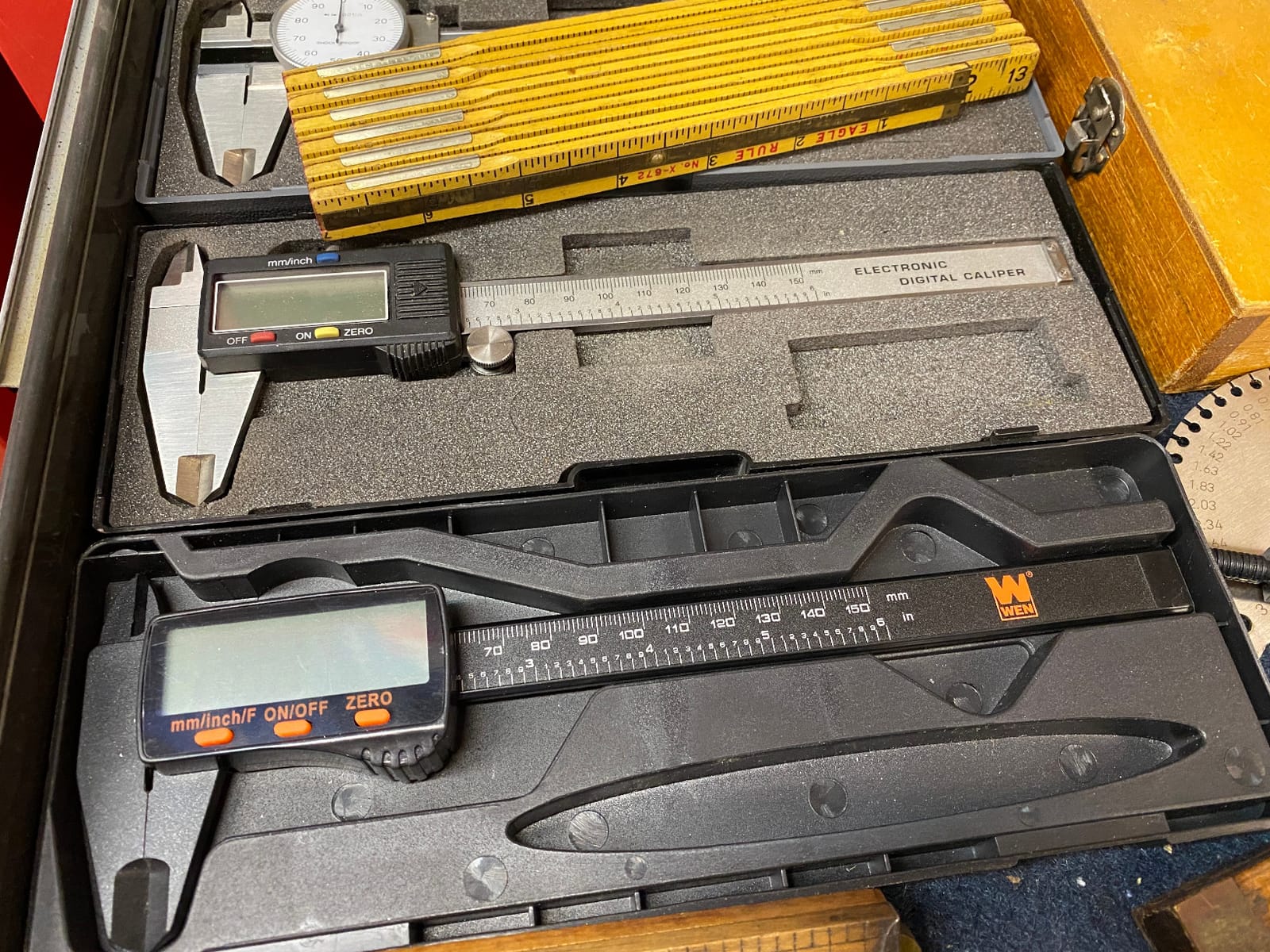 WEN 10761 Electronic 6.1-Inch Digital Caliper with LCD Readout and Storage Case customer photo 2