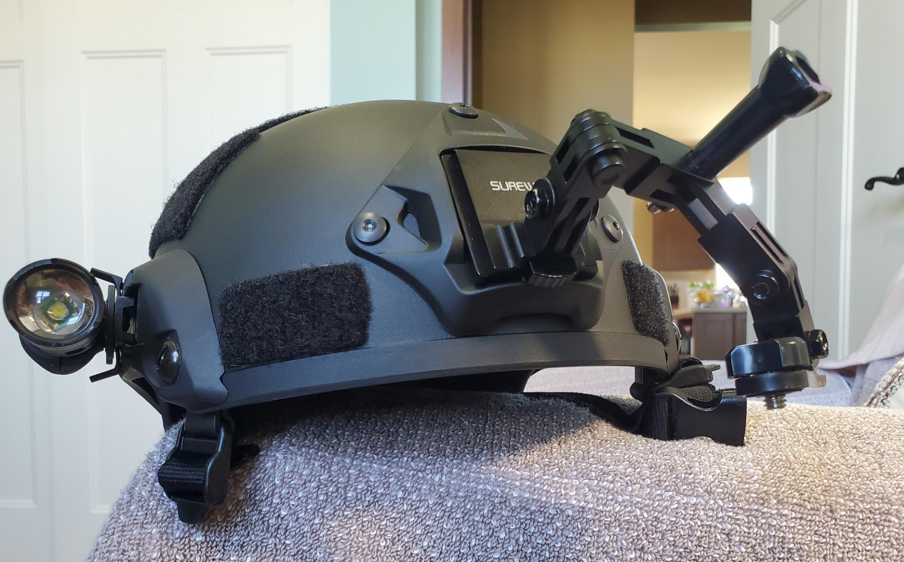 Aluminum NVG Mount Compatible with GoPro Hero 13/12/11/10/9/8/7/6/5 Black, Tactical Helmet NVG Mount Compatible with DJI Osmo Action 6/5 pro/4/3/2,Insta360 ONE R/Crosstour and More customer photo 1