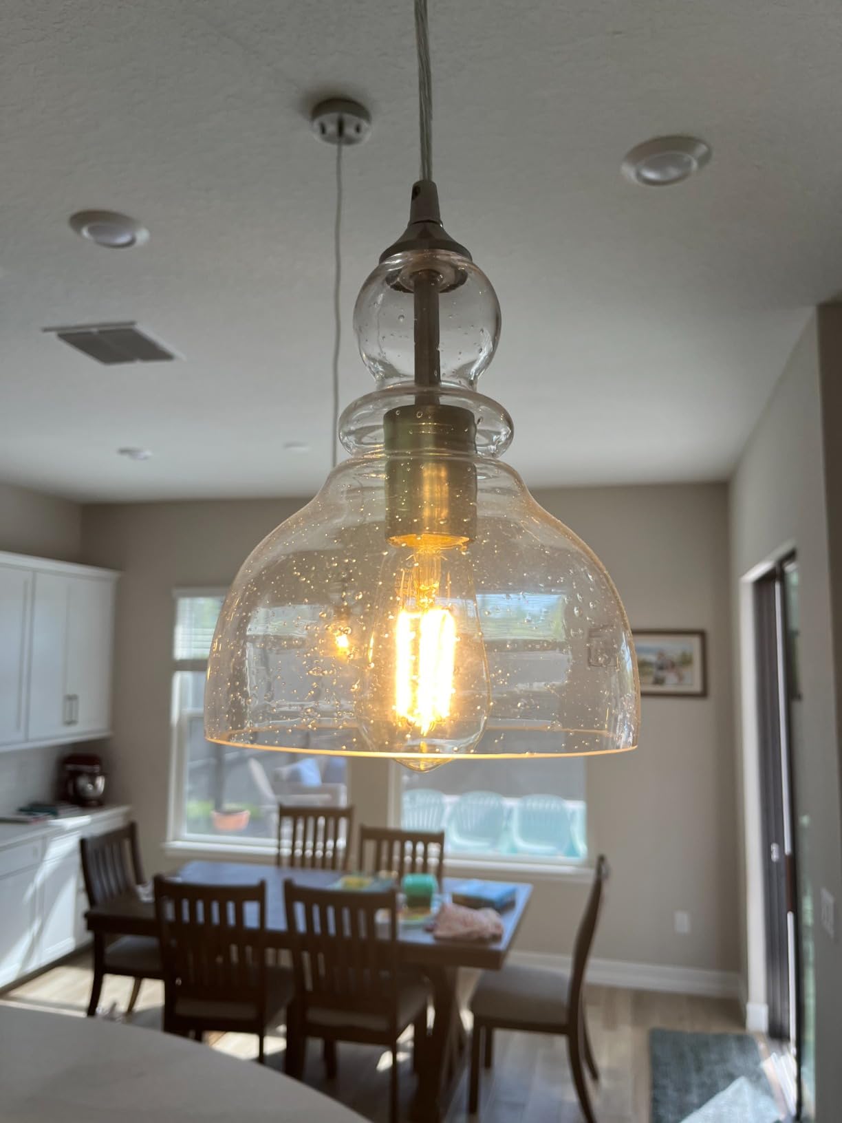 Ascher Dimmable Vintage LED Edison Bulbs, 6W, Equivalent 60W, 700lm, Warm White 2700K, 80+ CRI, ST58 Antique LED Filament Bulbs, E26 Medium Base, Clear Glass, Pack of 6 customer photo 1