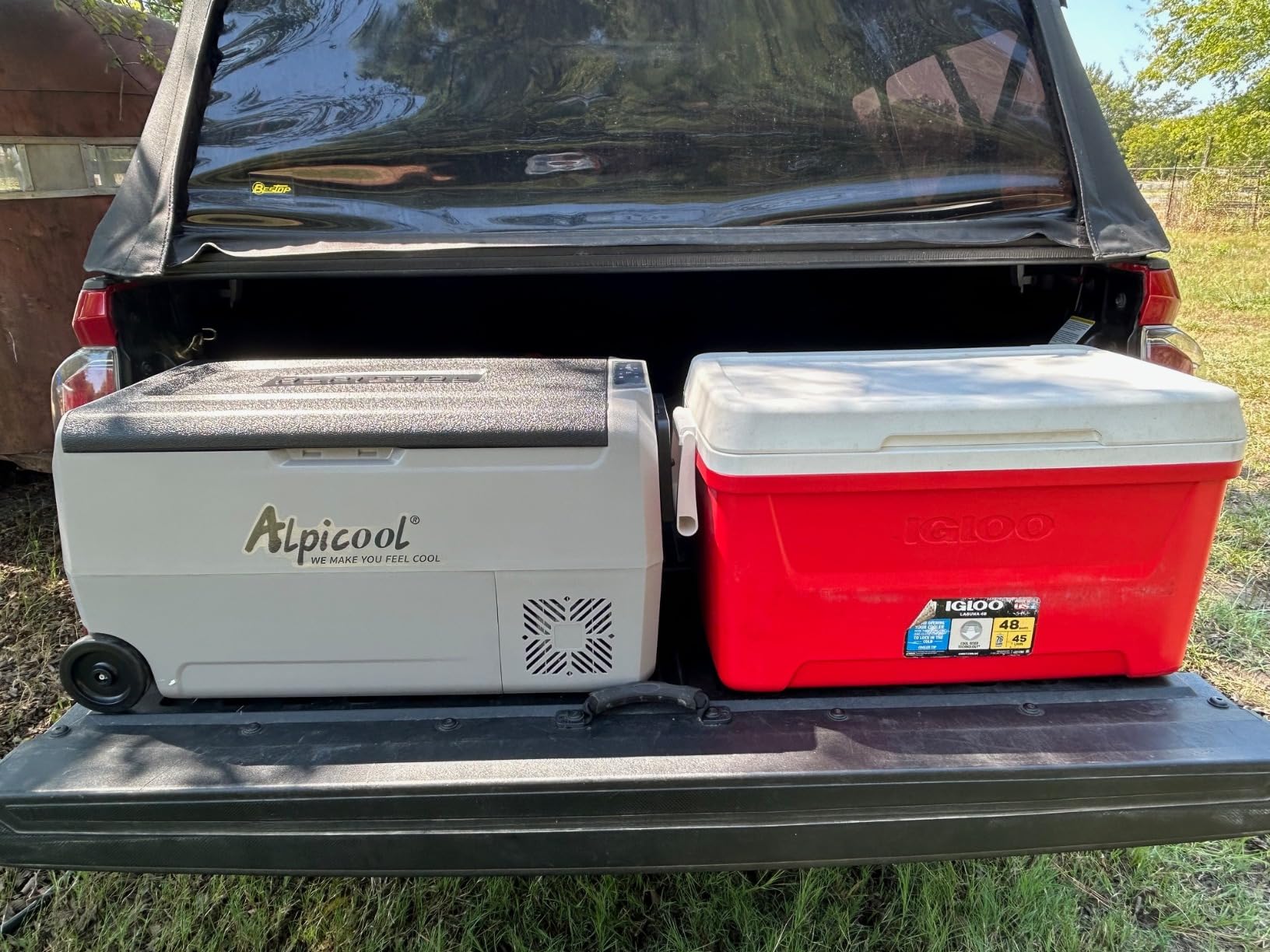 Alpicool T36 Dual Temperature Control 12 Volt Refrigerator 38 Quart Portable Car Fridge Freezer (-4°F~68°F) for Truck, RV, Boat, Camping and Travel customer photo 2