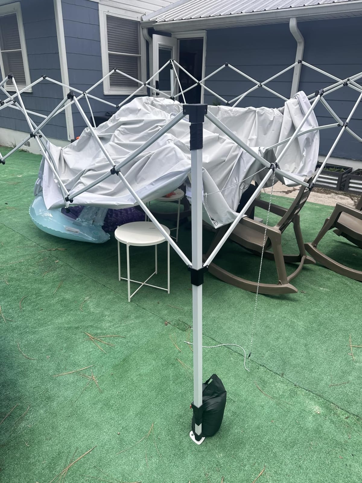 EAGLE PEAK 10x10 Pop Up Canopy Tent Easy Up Canopy Outdoor, Blue customer photo 1