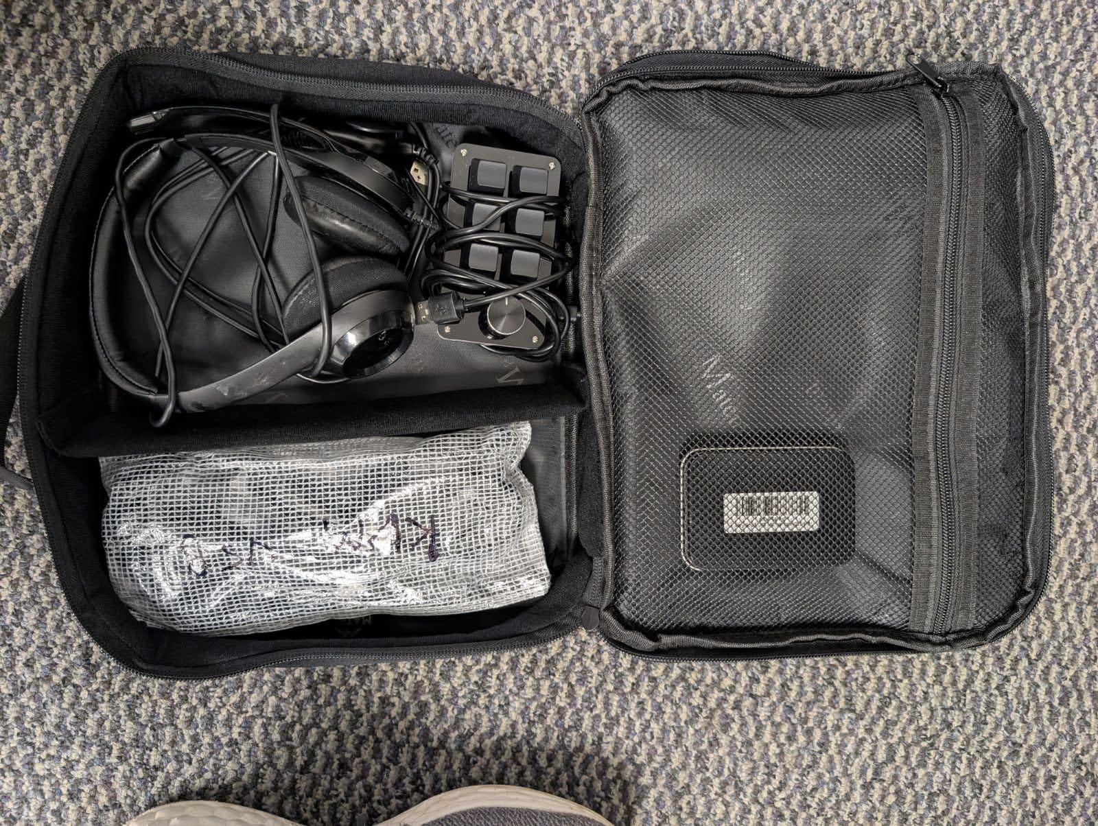 MATEIN Electronics Organizer Travel Case, Cable Organizer Bag, Black customer photo 2