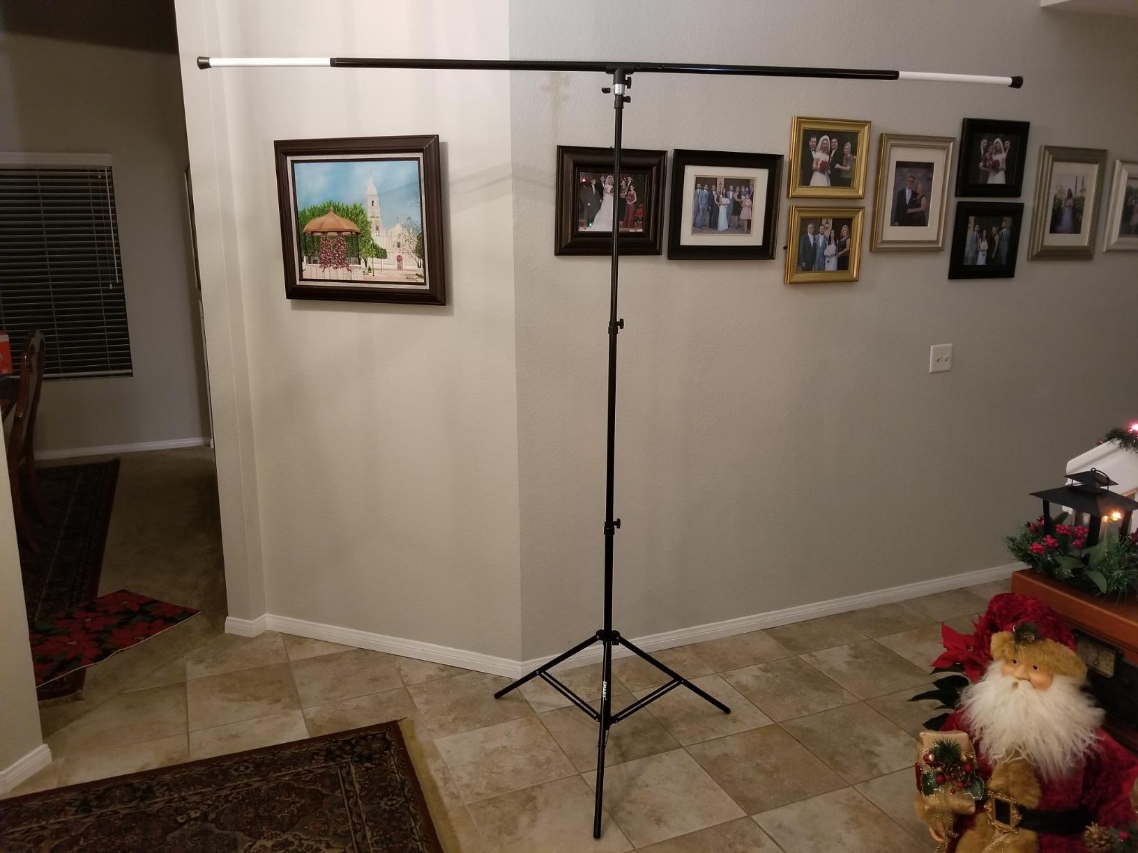 EMART 8.5 x 5ft Portable T-Shape Backdrop Stand, Back Drop Stand for Party customer photo 1