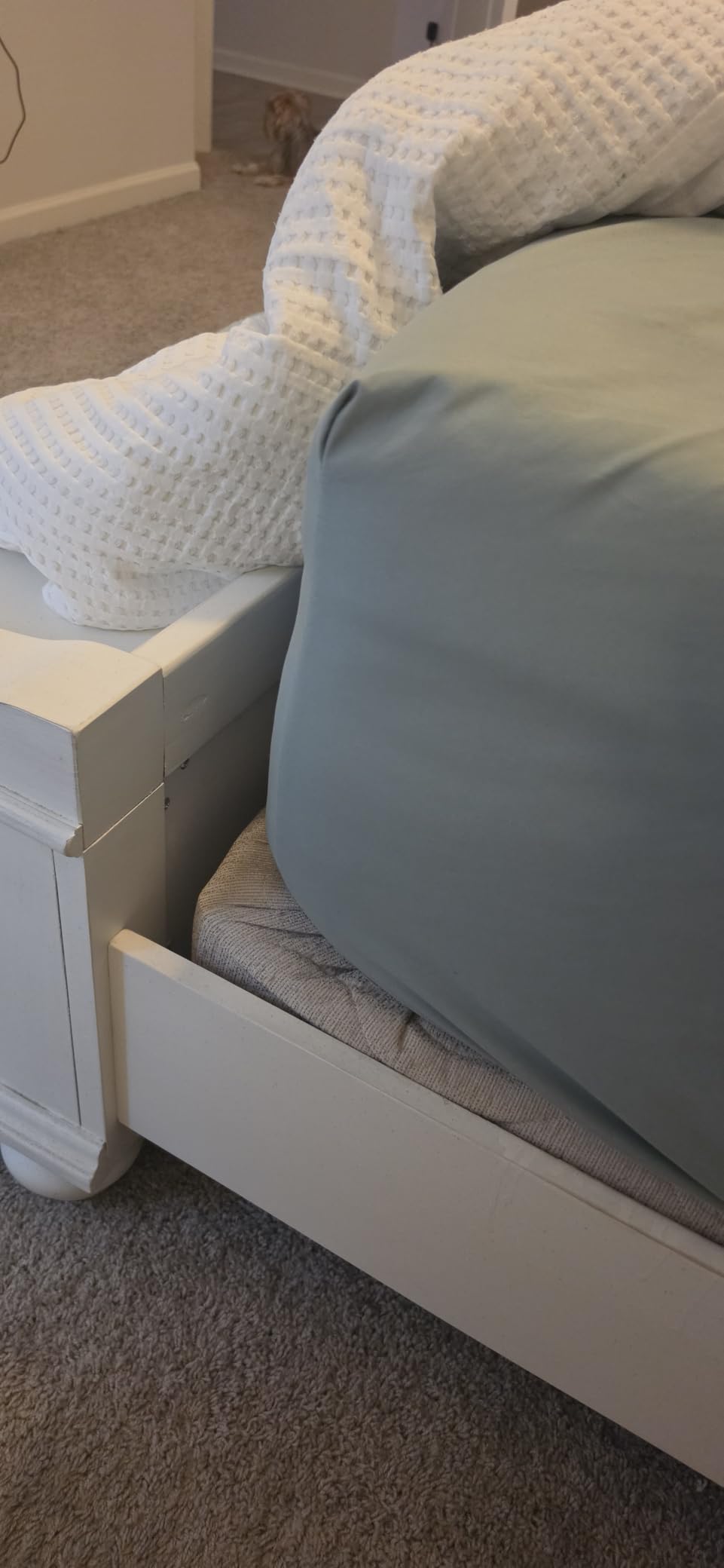 Hearth & Harbor Extra Deep Pocket Queen Sheets Sets - Fits Mattress 18-24 Inches Deep - Extra Deep Pocket Sheets - 6 Piece Queen Size - Grey customer photo 2