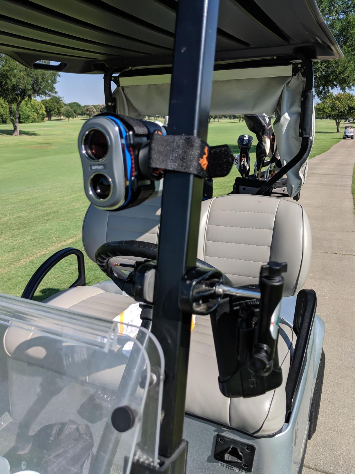 Frogger Golf Magnetic Rangefinder Holder for Carts & Push Carts Latch It Technology, Non Slip Straps, Adjustable Range Finder Mount Strap with Strong Magnets Golf Course Accessories customer photo 1