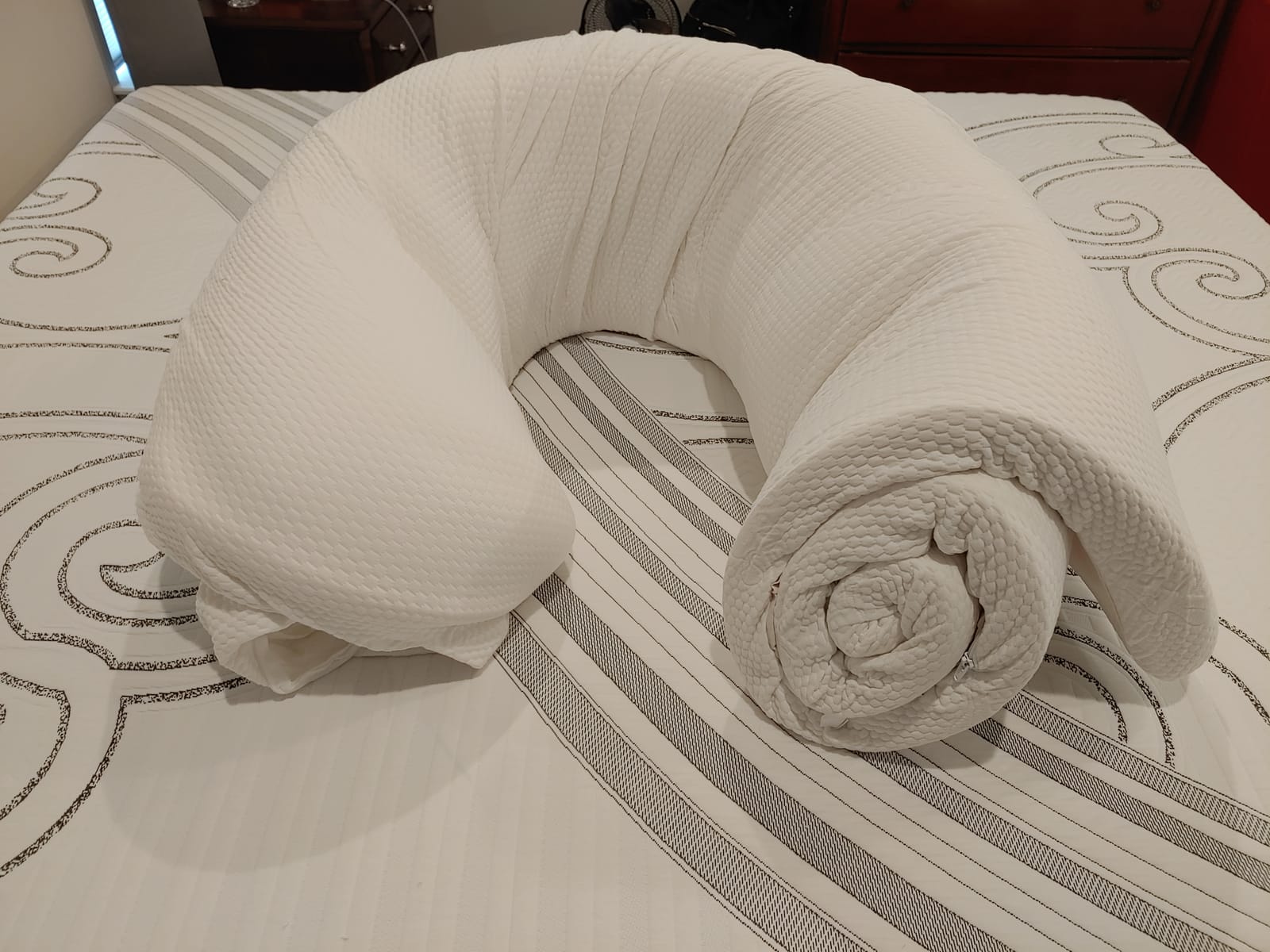 Tempur-Pedic TEMPUR-Adapt + Cooling 3-Inch Queen Mattress Topper Medium Luxury Premium Foam, Washable Cover, Medium Cooling Topper,White customer photo 1