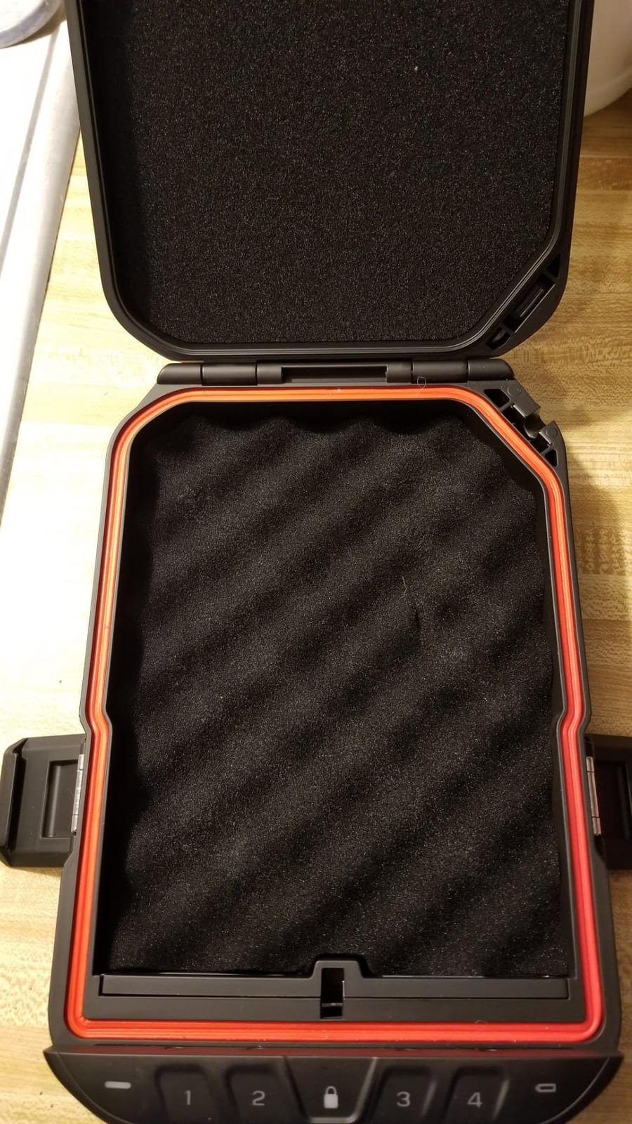 VAULTEK LifePod 10 Compact Lockable Weather Resistant Portable Case with Built-In Lock, Backlit Keypad, Steel Security Cable, & TSA Compliant (Covert Black) customer photo 1