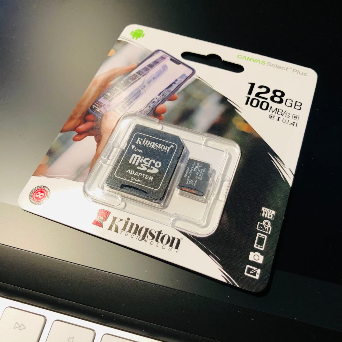 Kingston 128GB Canvas Select Plus microSDXC Card | Up to 100MB/s | A1 Class 10 UHS-I | with Adapter | SDCS2/128GB customer photo 1