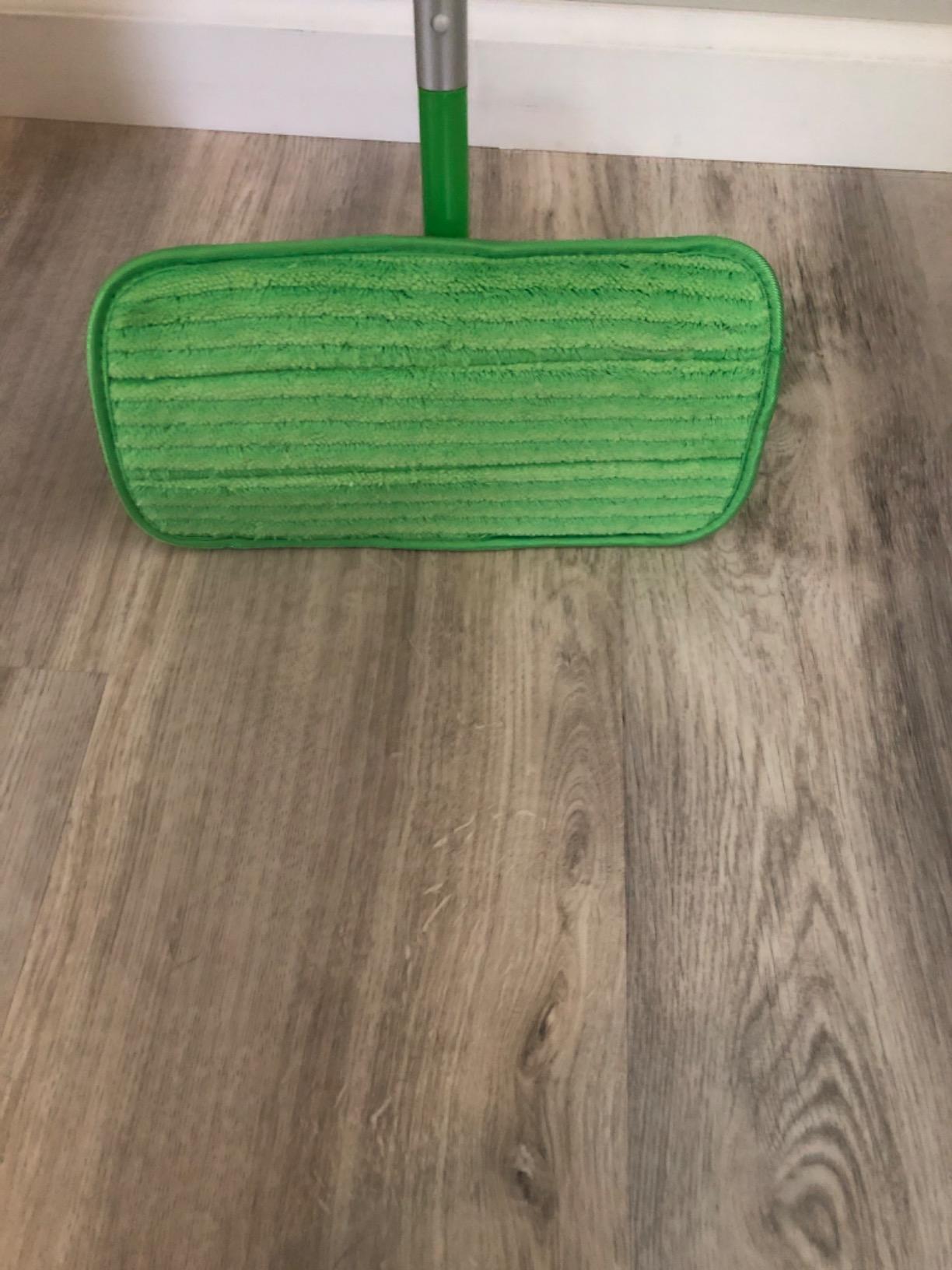 Swiffer Sweeper 2-in-1 Mops for Floor Cleaning, Dry and Wet Multi Surface Floor Cleaner, Sweeping and Mopping Starter Kit, Includes 1 Mop + 19 Refills, 20 Piece Set customer photo 1