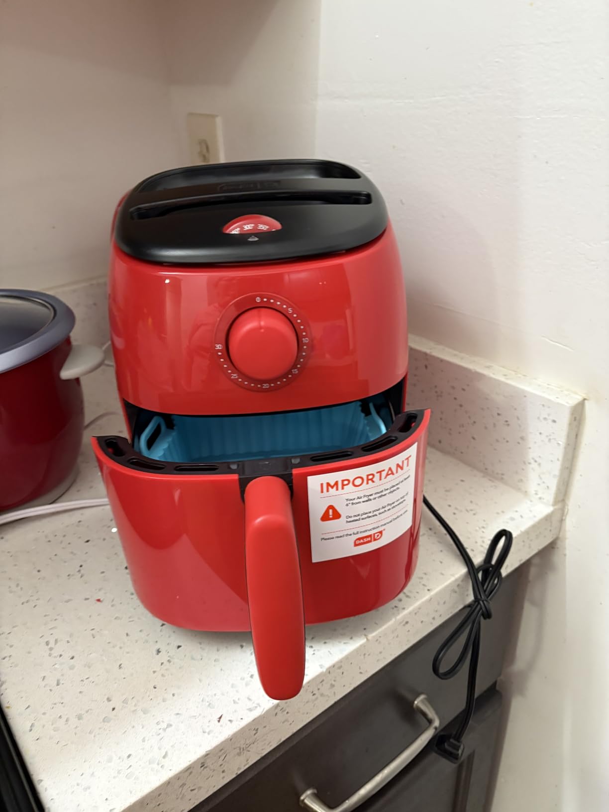 Dash Tasti-Crisp Air Fryer, 2.6 Quart, Aqua customer photo 2