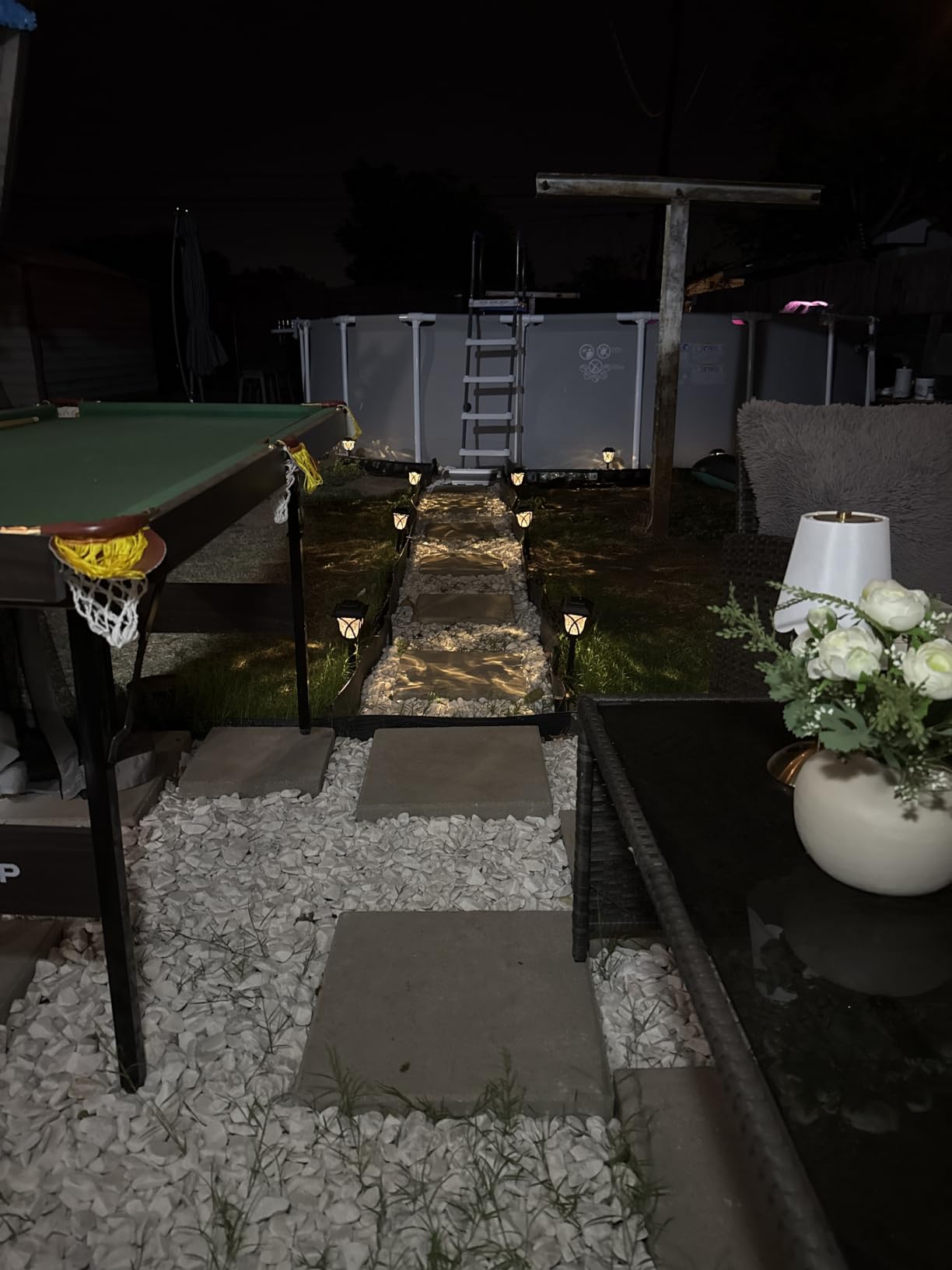 GIGALUMI 6 Pack Solar Lights Outdoor Waterproof, LED Solar Garden Lights customer photo 1