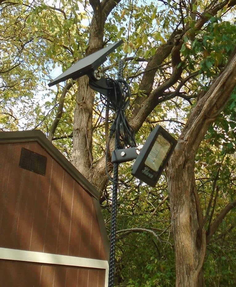 Solar Flood Lights Outdoor 3000K for Wall, House, Porch, Shed customer photo 1