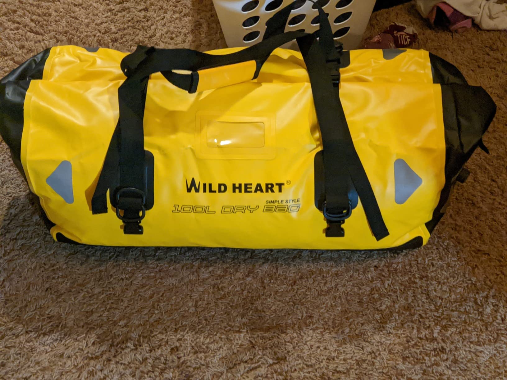 WILD HEART Waterproof Motorcycle Duffel Bag PVC500D With Rope Straps and Inner Pocket 40L 66L 100L for Kayaking, Camping, Boating,Motorcycle customer photo 2