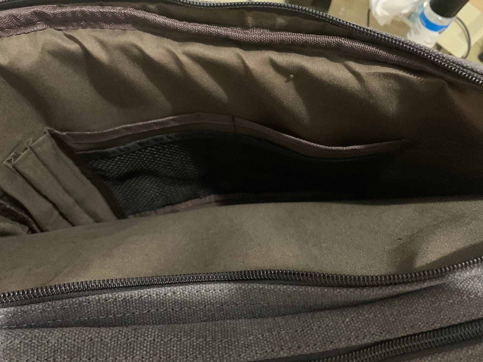 ESTARER Laptop Computer Bag for Men 3 In 1, 17-17.3 Inch Laptop Messenger Bag for Business/Work/Travel, Convertible Backpack Briefcase Water resistant Canvas Laptop Backpack (Grey) customer photo 2