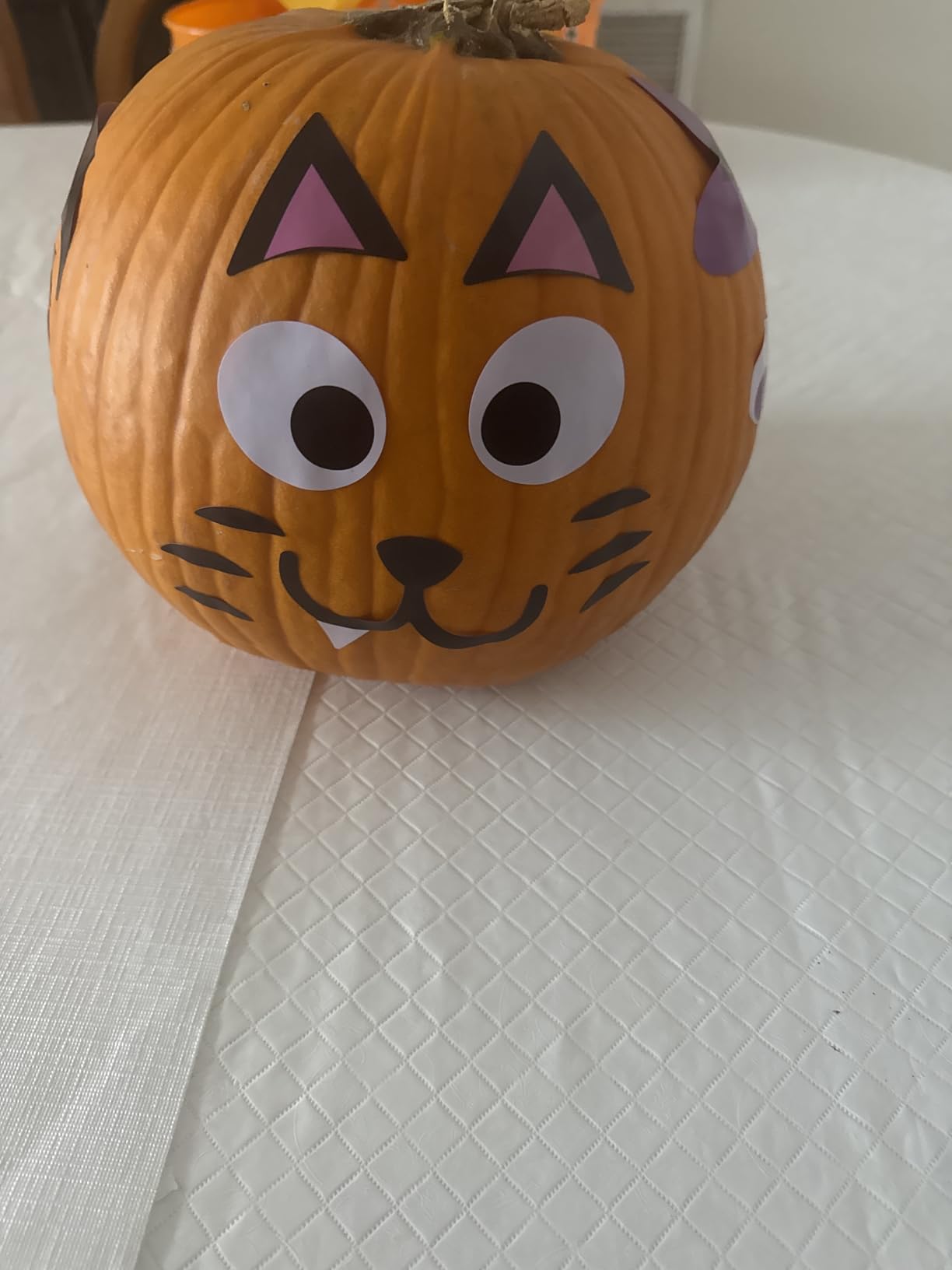 Pumpkin Decorating Kit, 24 Sheets Halloween Pumpkin Stickers Decorations customer photo 1
