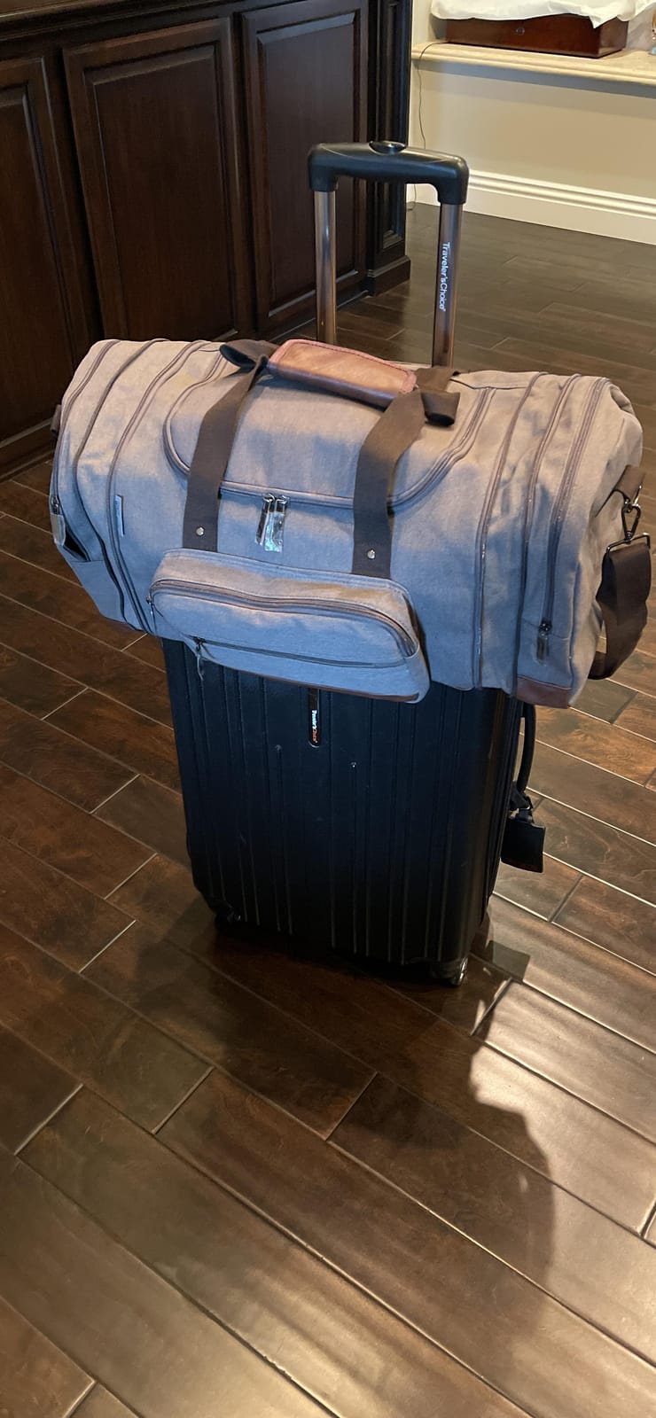 50L Expandable Canvas Duffle Bag Weekender Travel Carry On Gym customer photo 2