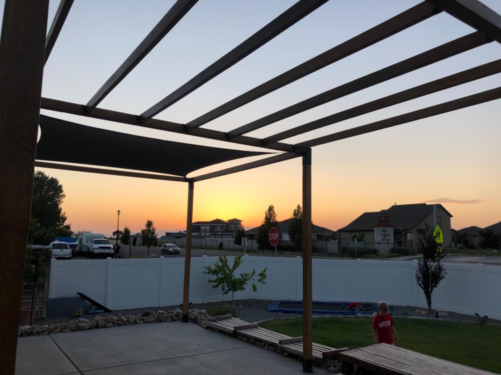 Pergola Kit | Easy, Modular, Modern Pergola Hardware Kit | DIY Elevated Wood Stand Kit with Powder Coated Steel Brackets | Includes 4 Bracket Shoulders 4 Boots 2” Bolts for 4x4 Lumber customer photo 1