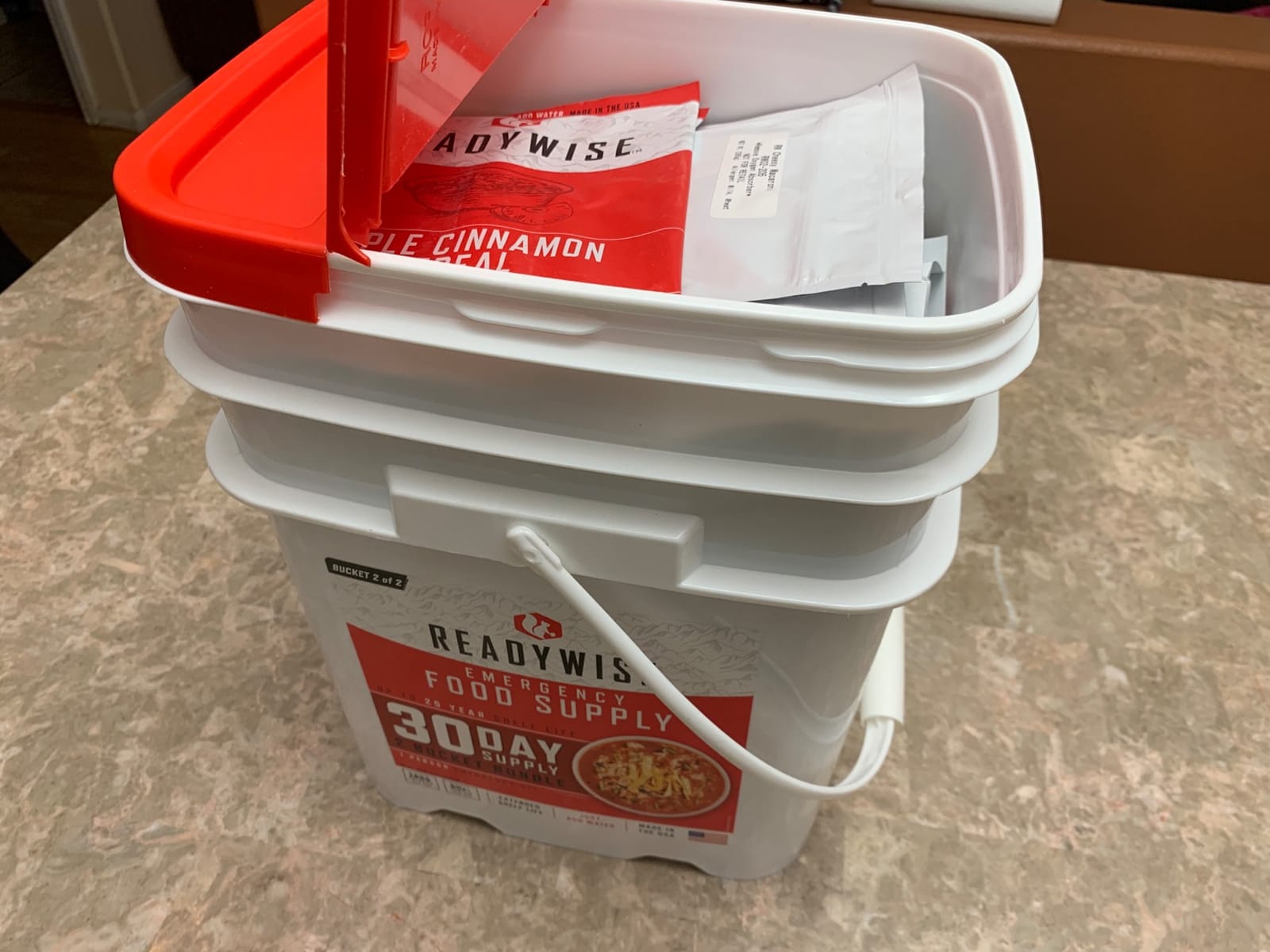 READYWISE Emergency Survival Food Supply Protein Bucket, 296 Servings customer photo 2