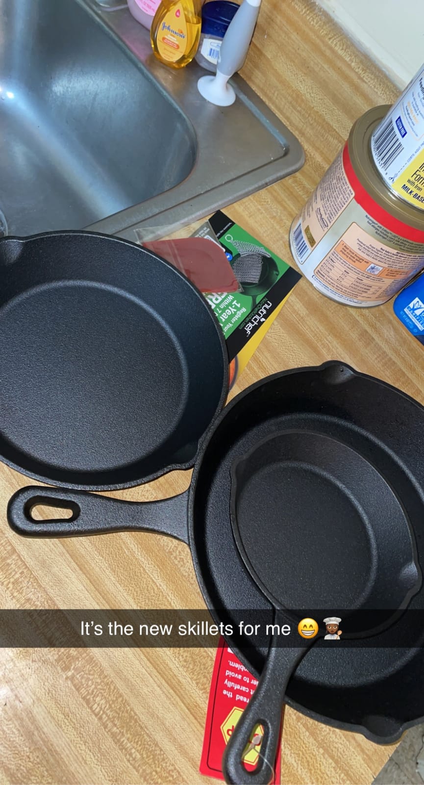 NutriChef 3 Pieces Pre-Seasoned Cast Iron Skillets customer photo 1