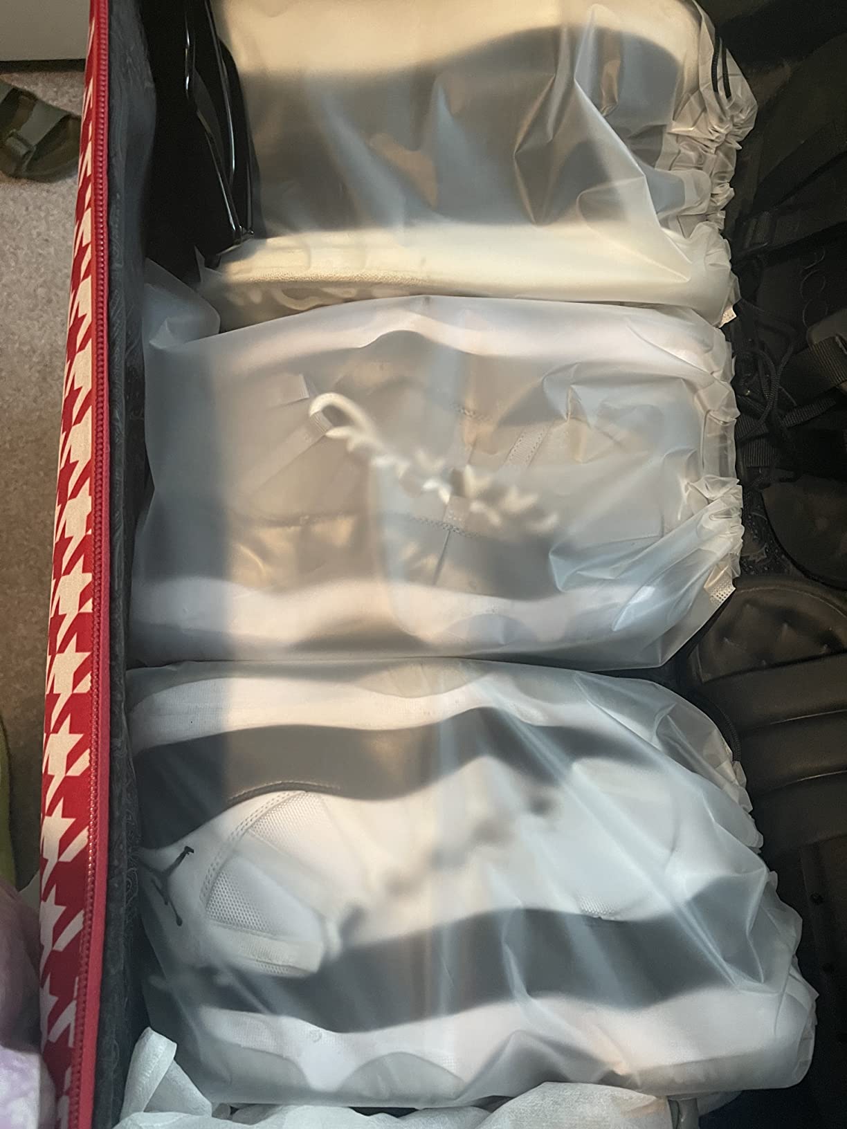 Vorspack 13 Pack Transparent Shoe Bags for Travel, 15.7 x 11.8 inches customer photo 1