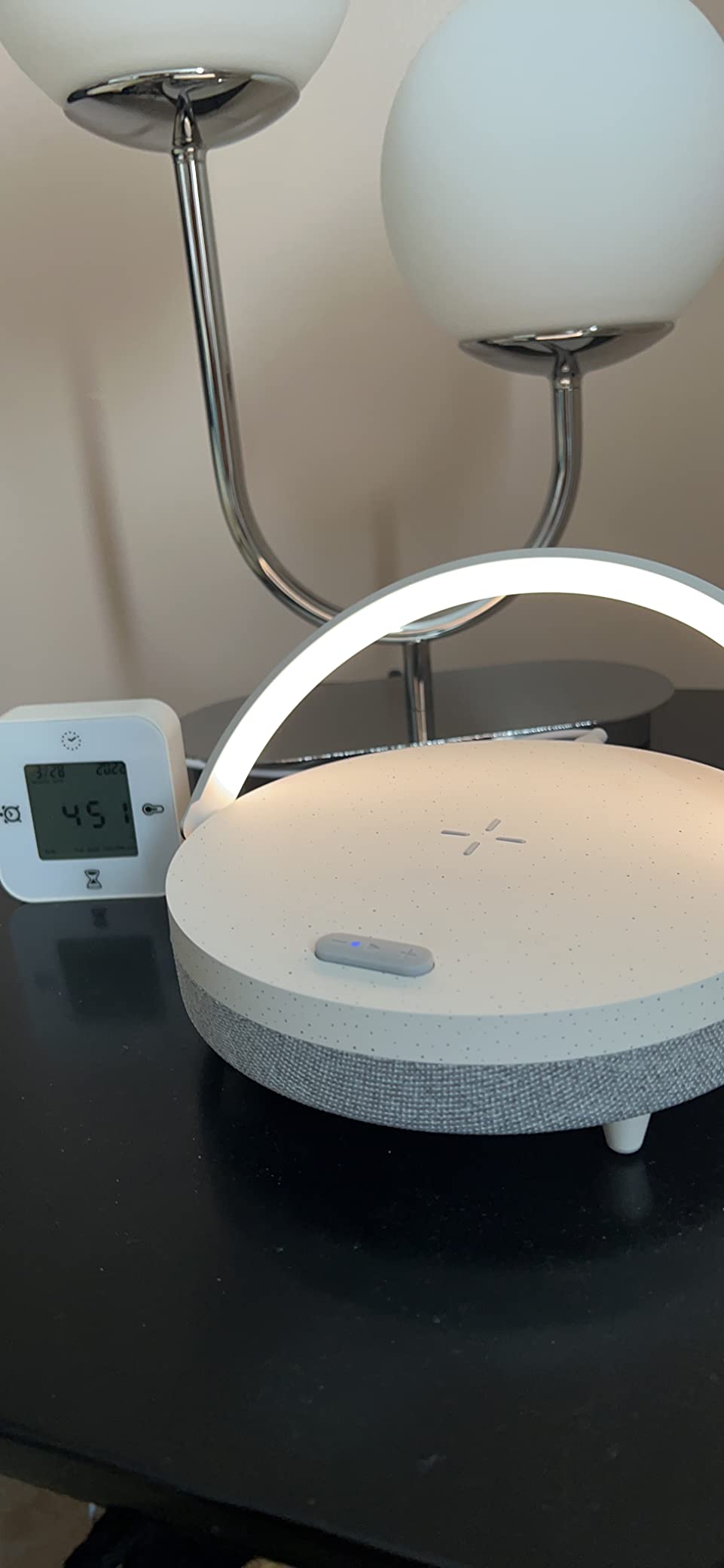 EZVALO Gifts for Women, 4-in-1 Bedside Lamp with Bluetooth Speaker, Dimmable Night Light, Charging Station and Phone Holder, Birthday Gifts for Mom, Daughter, Wife and Friends customer photo 2