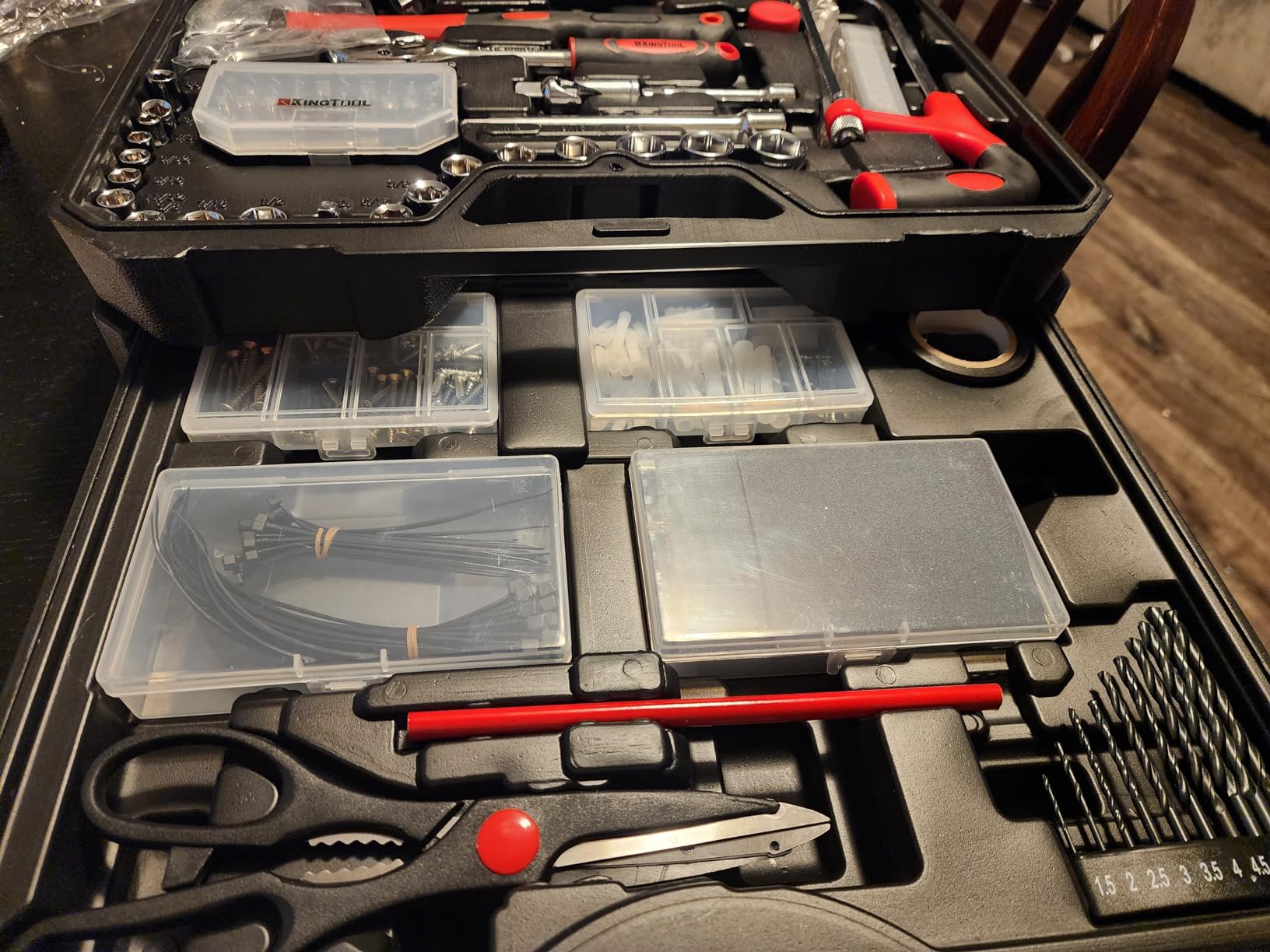 KingTool 325 Piece Home Repair Tool Kit, General Home/Auto Repair Tool Set, Toolbox Storage Case with Drawer, General Household Tool Kit - Perfect for Homeowner, Diyer, Handyman customer photo 2