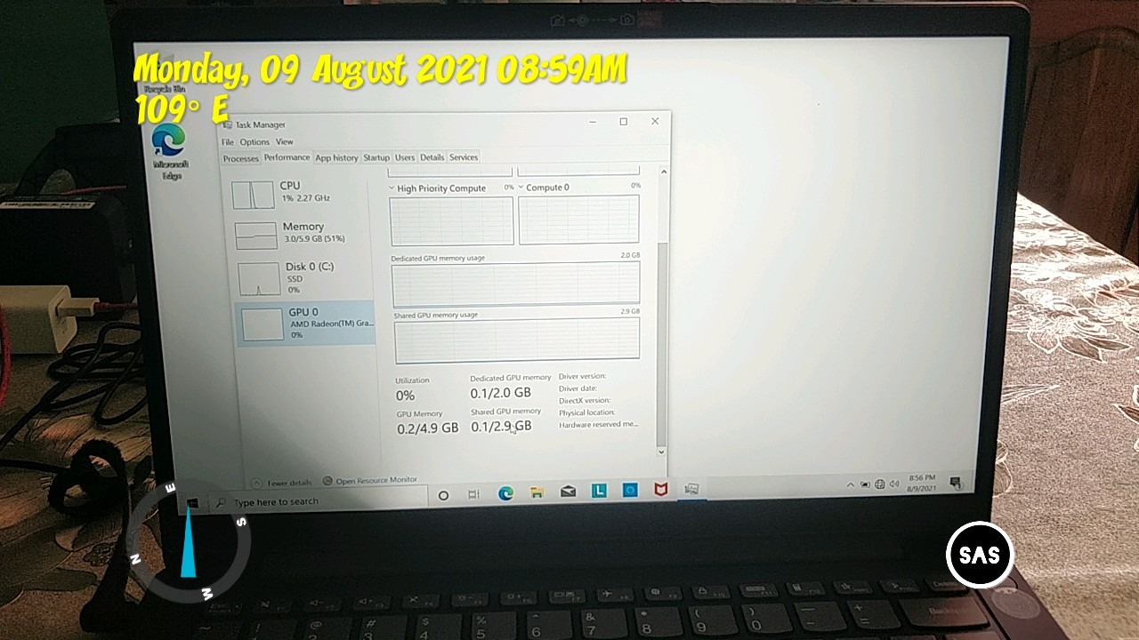 Lenovo IdeaPad 3 14 Laptop, AMD Ryzen 5 5500U, 8GB RAM, 256GB Storage, 14.0