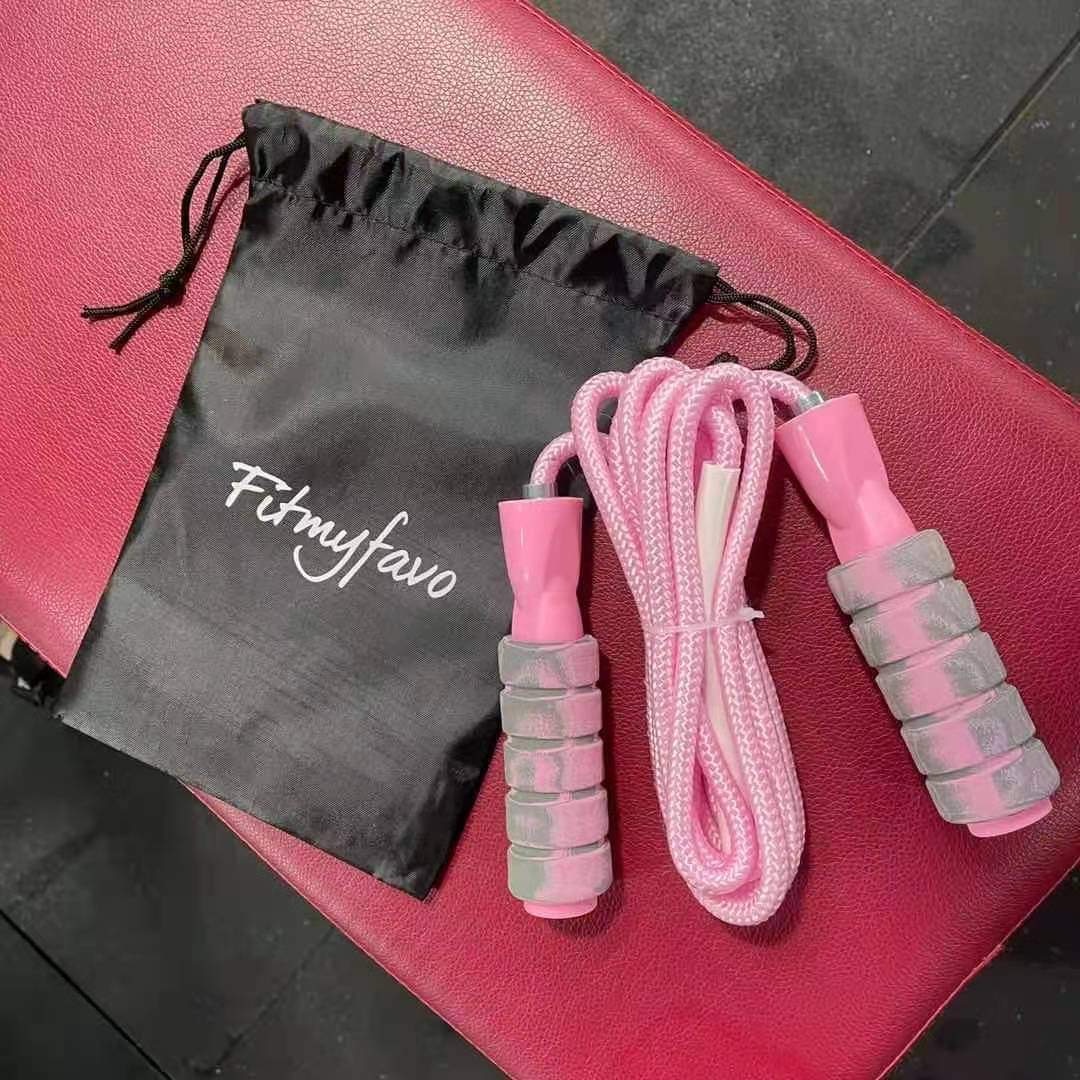 Jump Rope Cotton Adjustable Skipping Weighted jumprope for Women, Adult and Children Athletic Fitness Exercise Jumping Rope customer photo 1