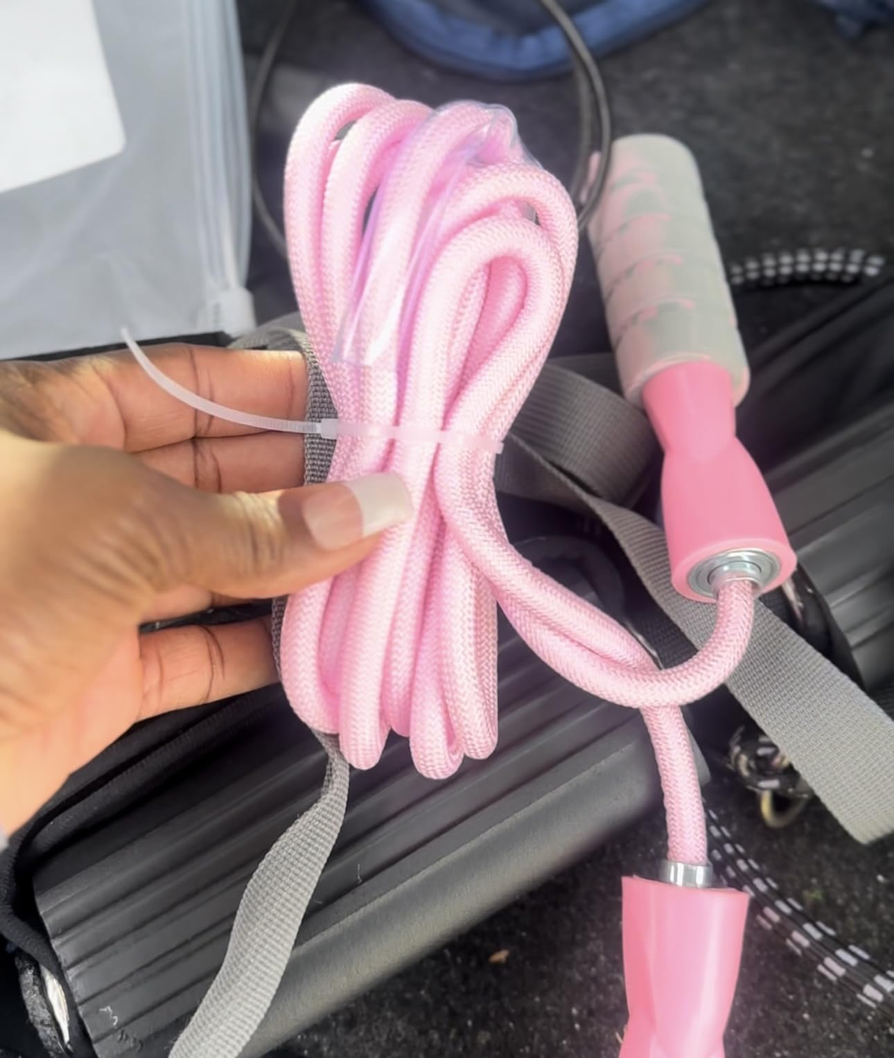 Jump Rope Cotton Adjustable Skipping Weighted jumprope for Women, Adult and Children Athletic Fitness Exercise Jumping Rope customer photo 2