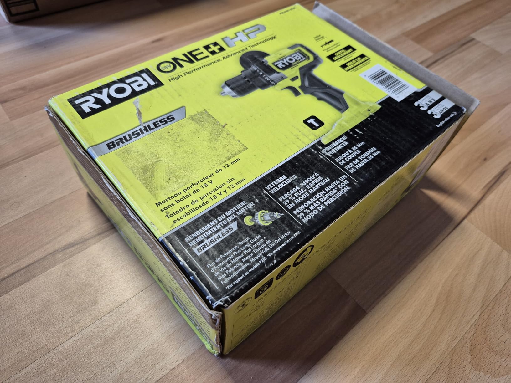 RYOBI ONE+ HP 18V Brushless Cordless 1/2 in. Hammer Drill/Driver - PBLHM101B - Tool Only (Battery Not Included) customer photo 1
