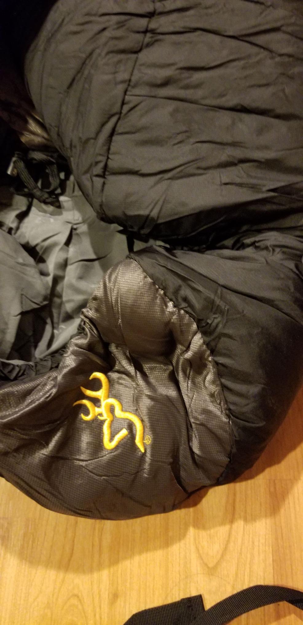 Browning McKinley 0° Sleeping Bag - Oversize Insulated Hooded Rectangle Made with Ripstop Outer and Brushed Polyester Liner, with Compression Stuff Sack customer photo 2