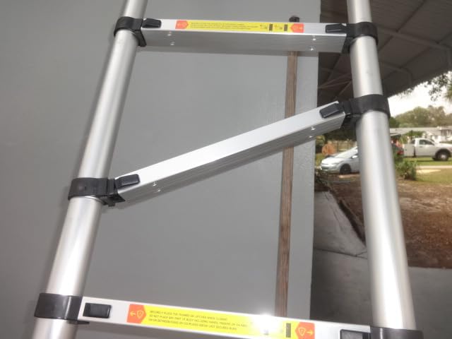 Telescoping Extension Ladder 14.5 FT, Folding Aluminum Ladders customer photo 2