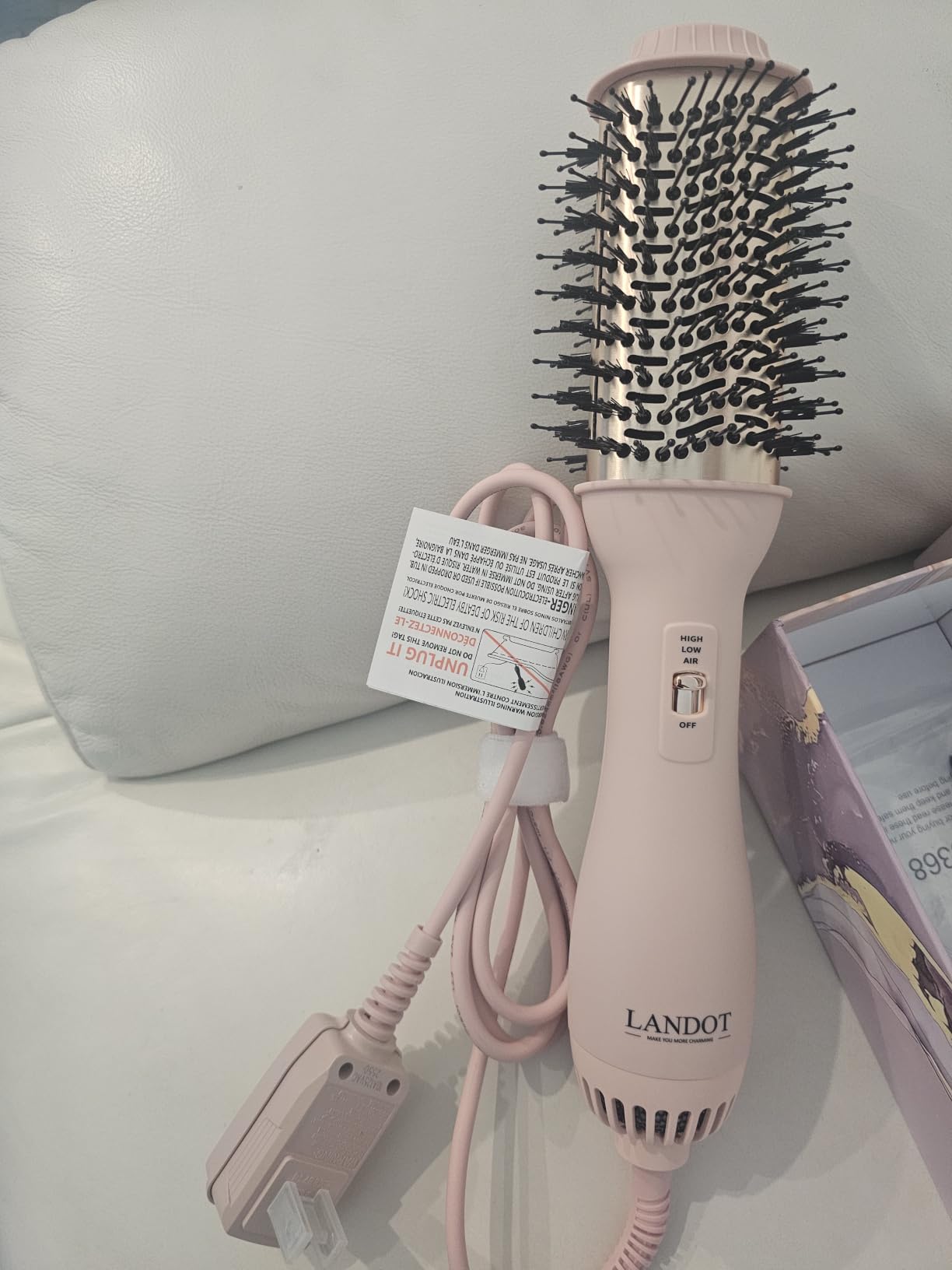 LANDOT Hair Blow Dryer Brush 60mm One-Step Hot Air Styler Blowout Volumizer customer photo 2