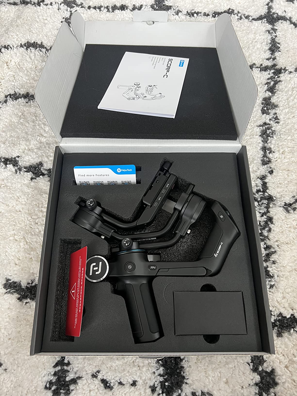 FeiyuTech SCORP-C Gimbal Stabilizer for Cameras DSLR and Mirrorless Camera customer photo 2