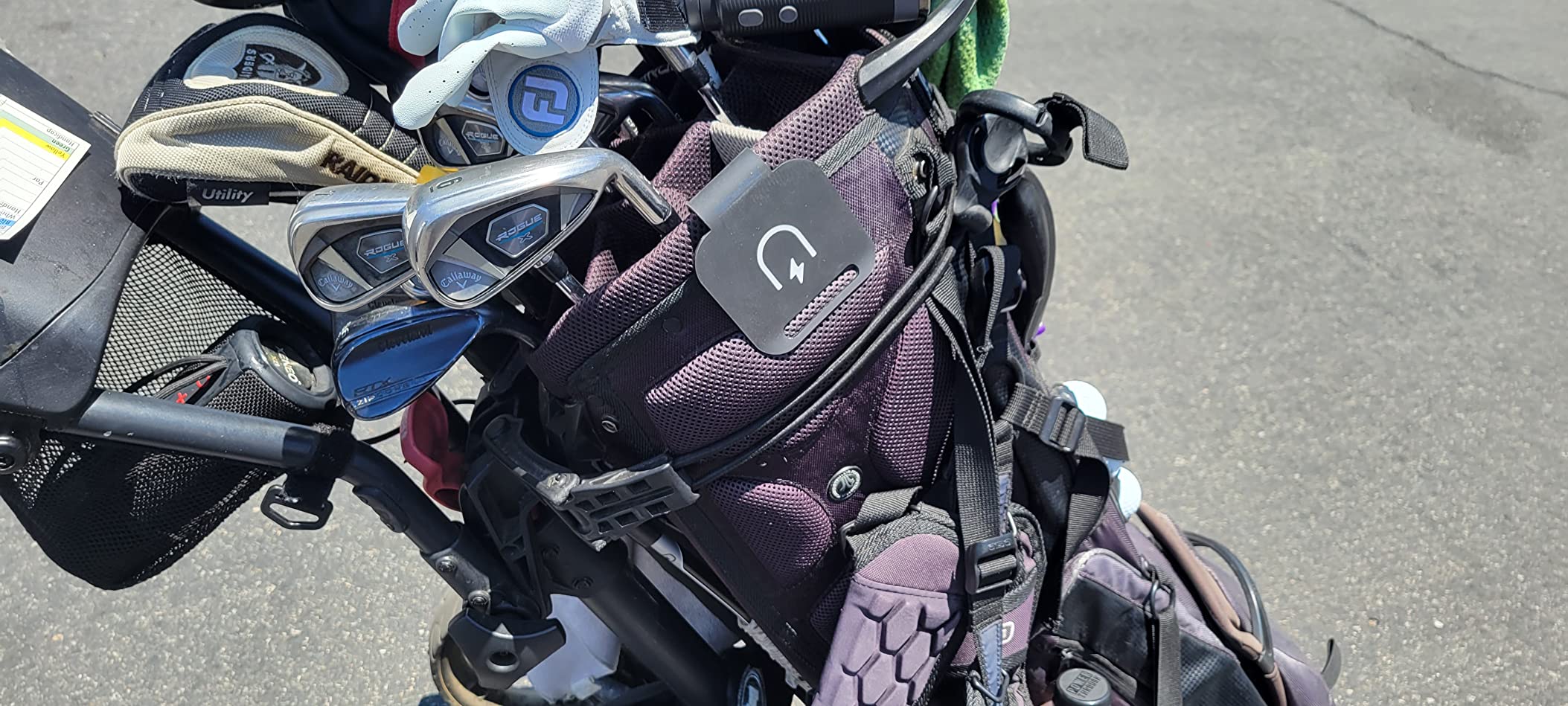 Metal Landing Pad for Golf Bags,For Magnetic Golf Towels,Rangefinders,Tools customer photo 2