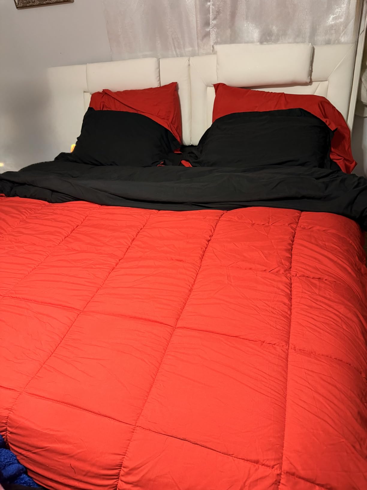 Anluoer Queen Comforter Set 7 Piece, Soft Bed in a Bag Queen Bedding Sets customer photo 2