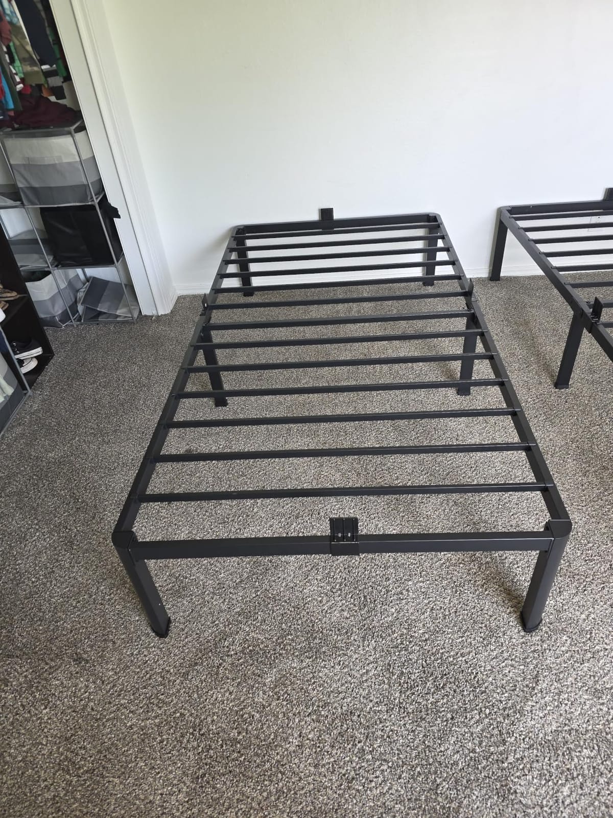 FUIOBYVV Full Size Bed Frame with Round Corner Edge Legs, 14 Inch Heavy Duty Support 3500 lbs Metal Platform Bed Frame Full, No Box Spring Needed/Non-Slip/Steel Slat Support/Noise Free customer photo 2