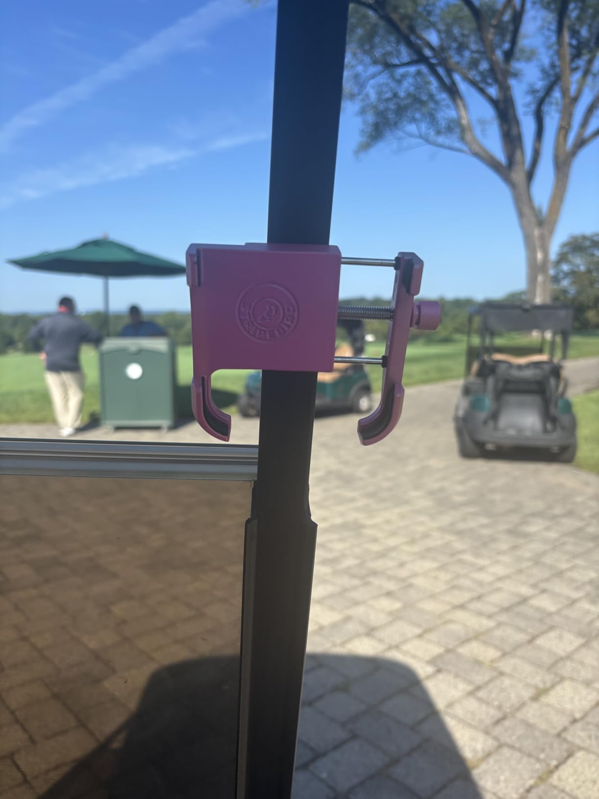 Stripebird PRO Magnetic Golf Cart Phone Holder & Caddy, N52 Magnets customer photo 2