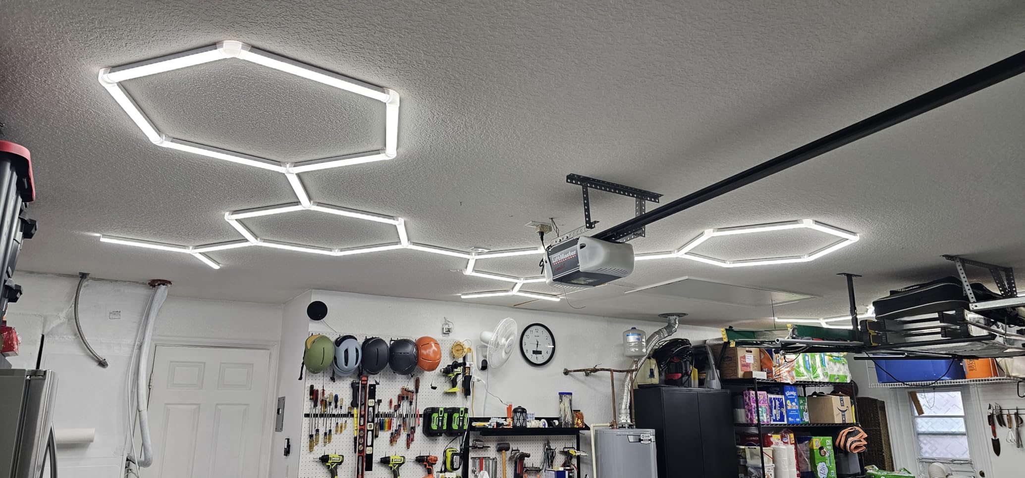 LZHOME Hexagon 5000K LED Garage Lights: 25 Pack Updated 1.31-inch Wider Size,26300LM Super Bright Hex Lighting Ceiling LED Shop Light for Garage, Car Detailing, Workshop, Warehouse, Gym, Basement customer photo 2