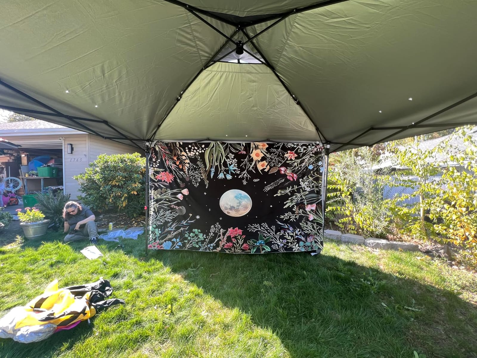 Tunbne 10X10 Pop Up Canopy Tent Outdoor with 1 Sidewalls, One Push Setup customer photo 1