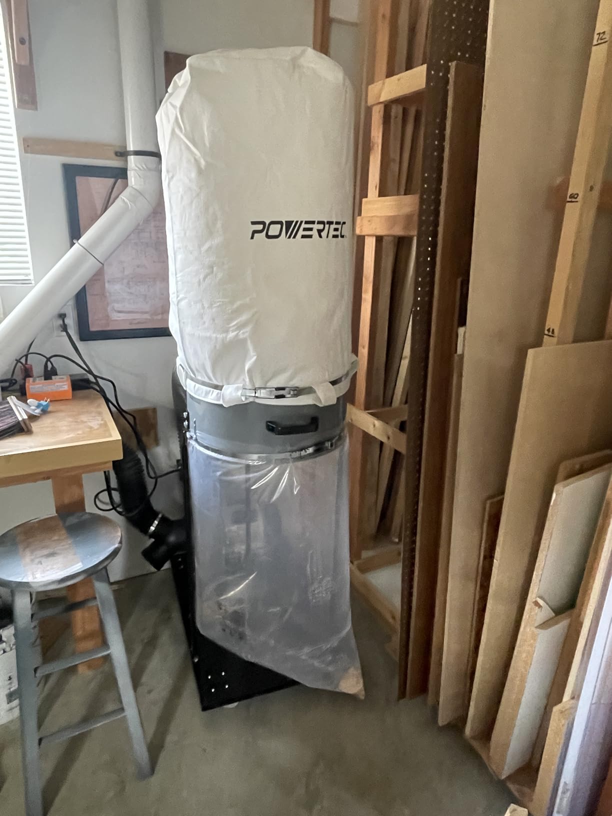 POWERTEC 70333 Dust Collector Bag, 21