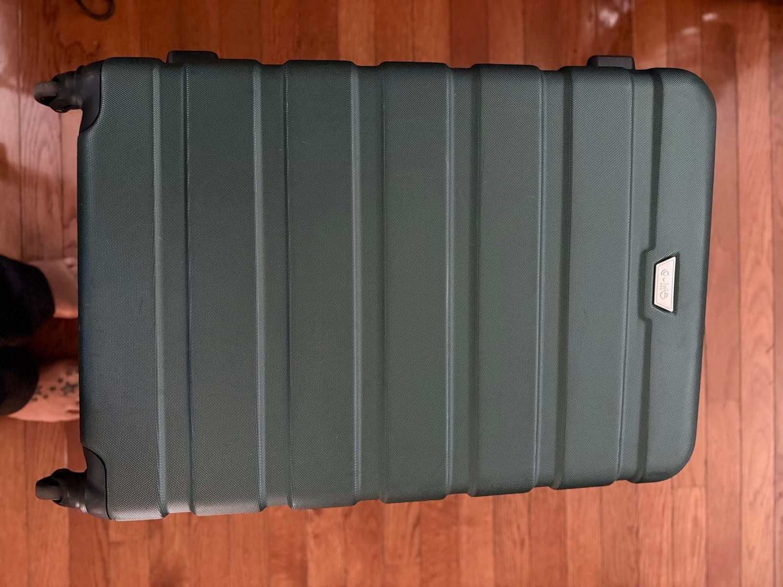 Coolife Luggage Set, 3 Piece Lightweight Durable Hardshell, Apricot Navy customer photo 2