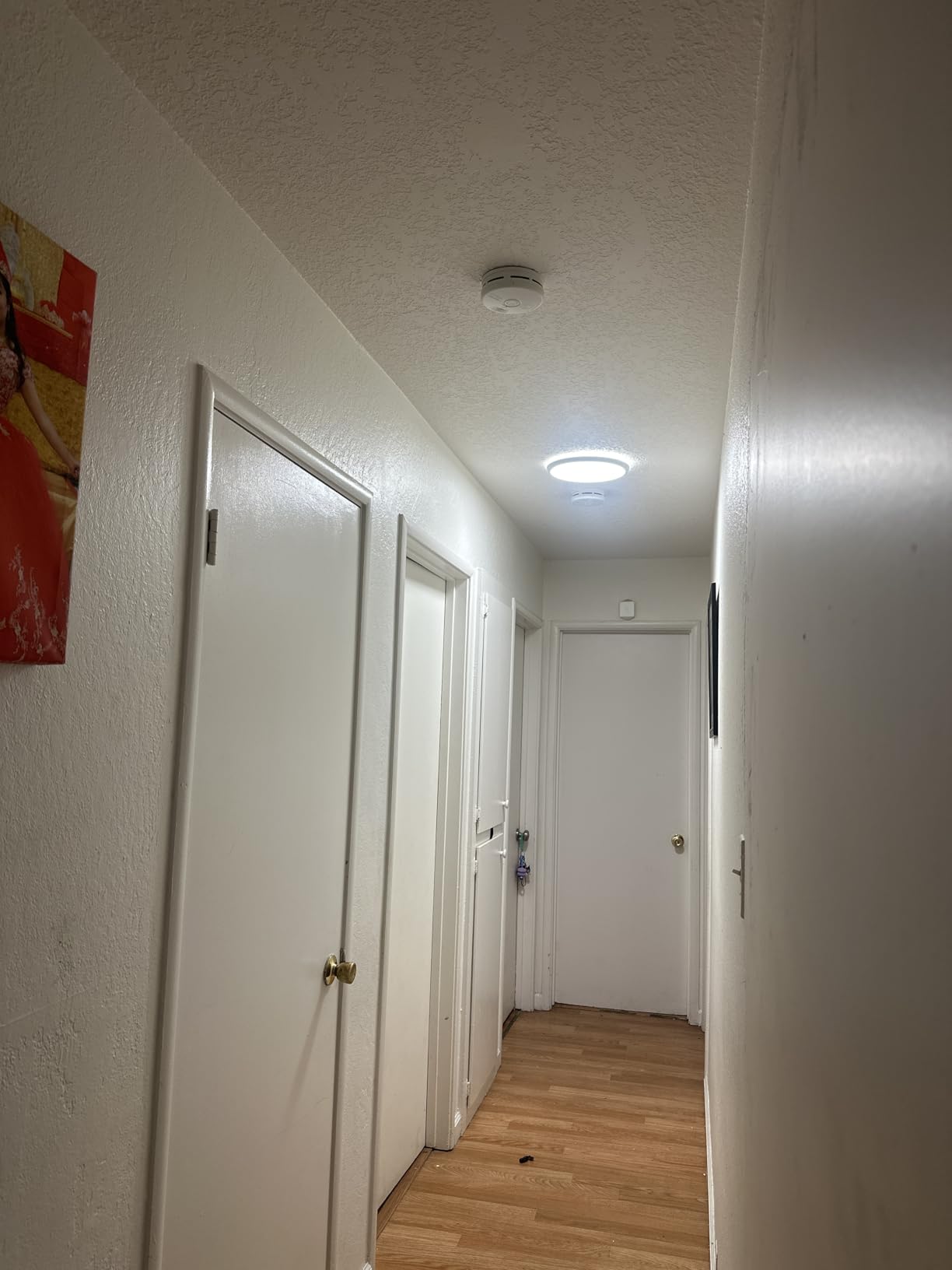 Motion Sensor Ceiling Light Wired - 12 Inch Motion Activated Flush Mount Lighting Fixture - 24W LED Ceiling Light for Closet, Hallway, Porch, Laundry, Garage, Basements - 5000K White customer photo 1
