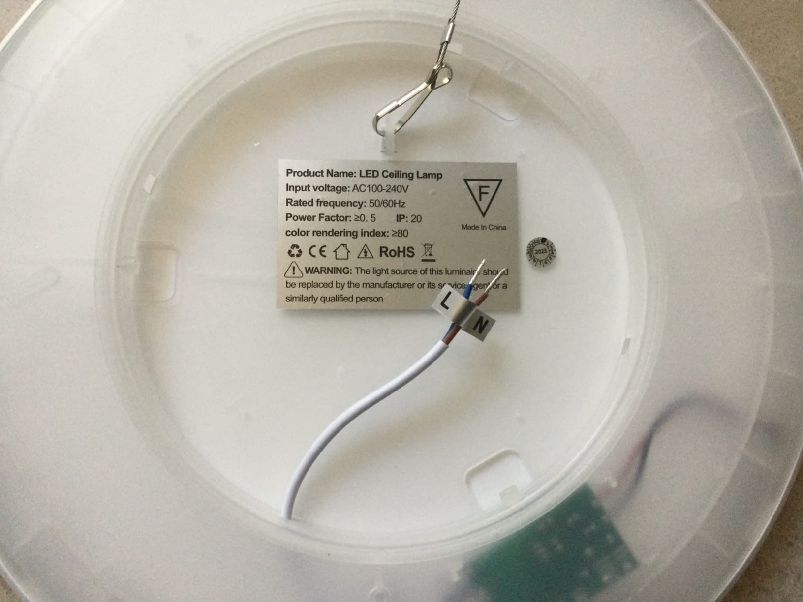Motion Sensor Ceiling Light Wired - 12 Inch Motion Activated Flush Mount Lighting Fixture - 24W LED Ceiling Light for Closet, Hallway, Porch, Laundry, Garage, Basements - 5000K White customer photo 2